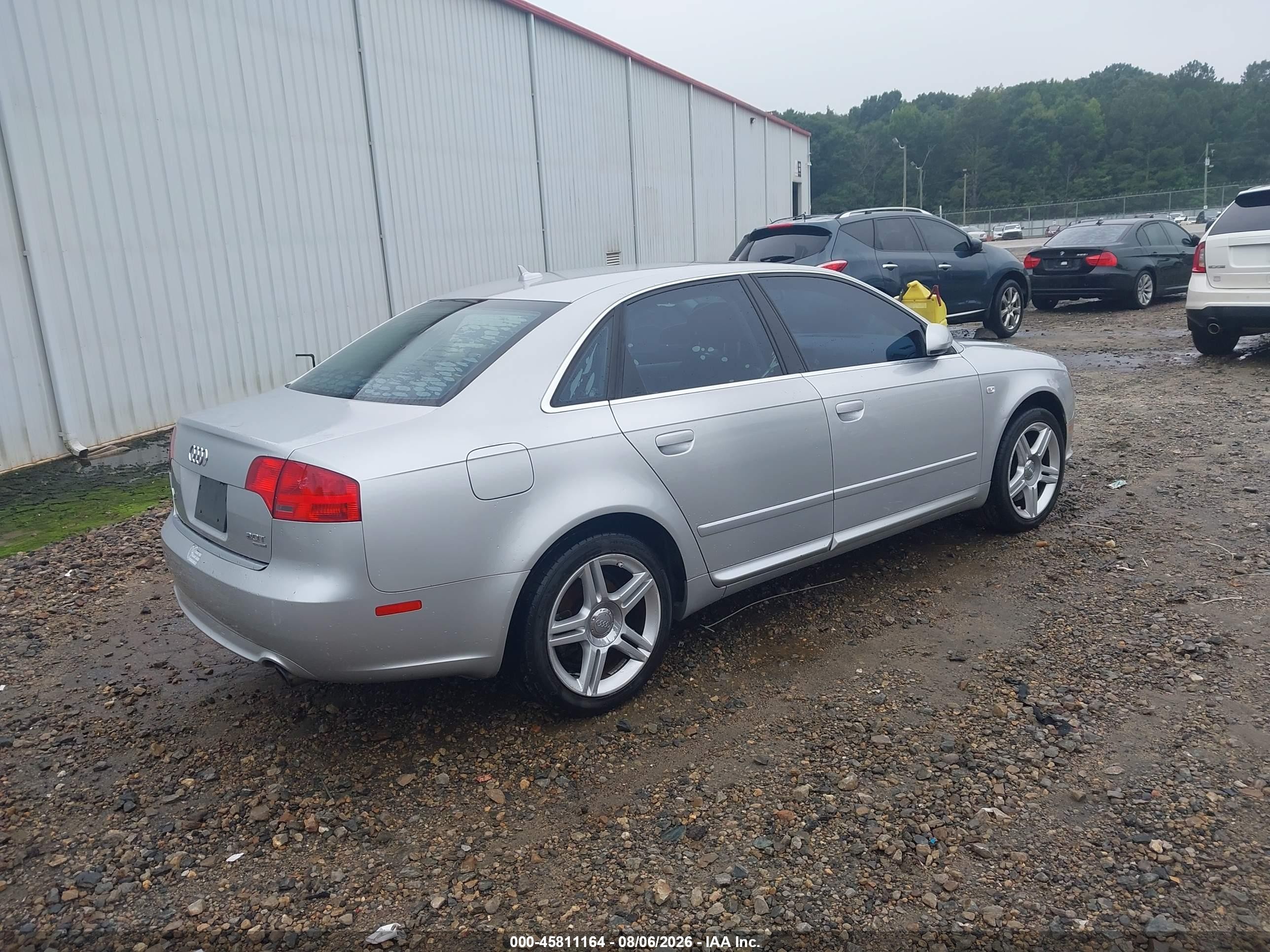 2008 Audi A4 2.0t/2.0t Special Edition Gray vin: WAUDF78E18A081117