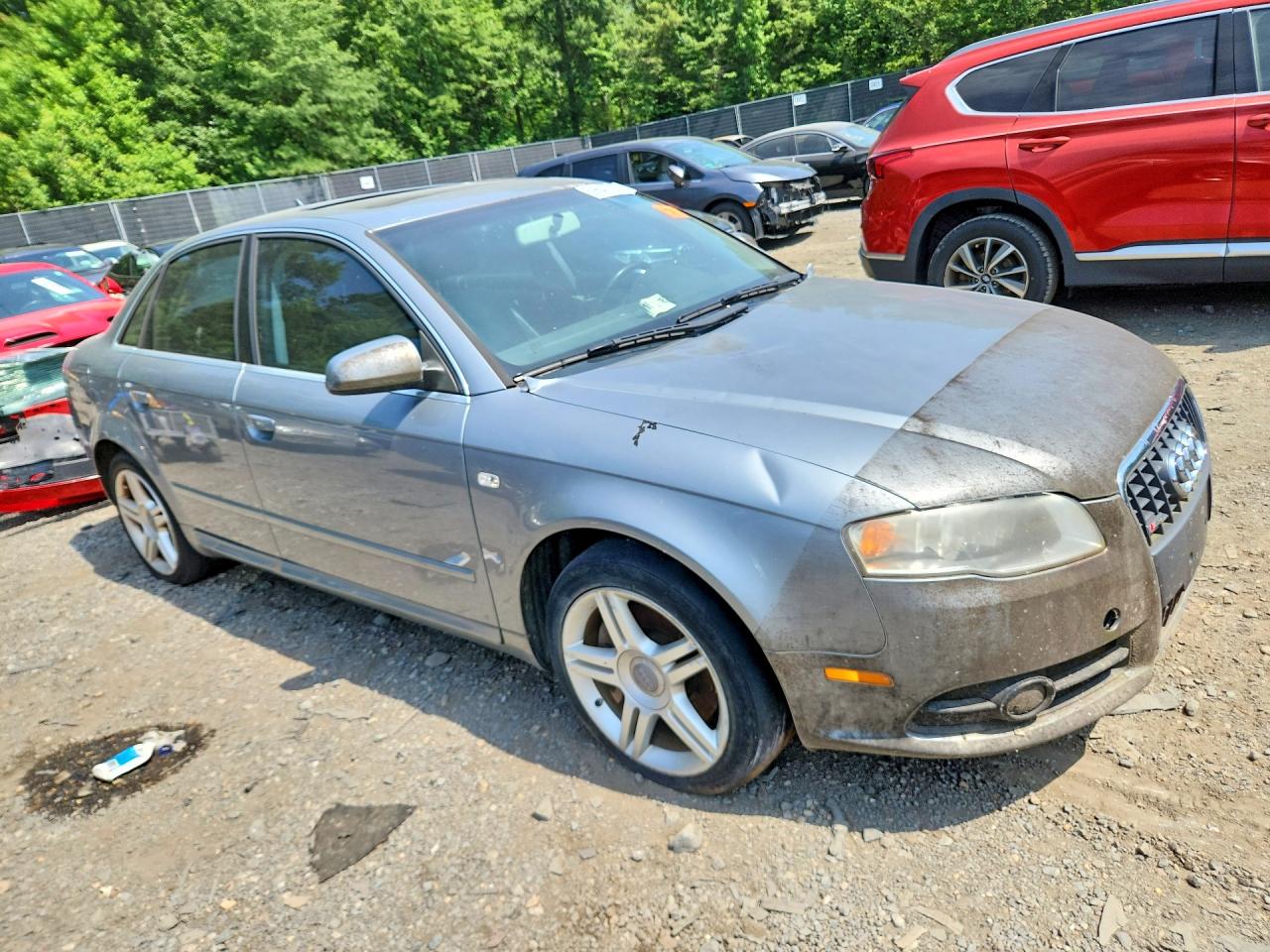 2008 Audi A4 2.0t Quattro Silver vin: WAUDF78E18A118442