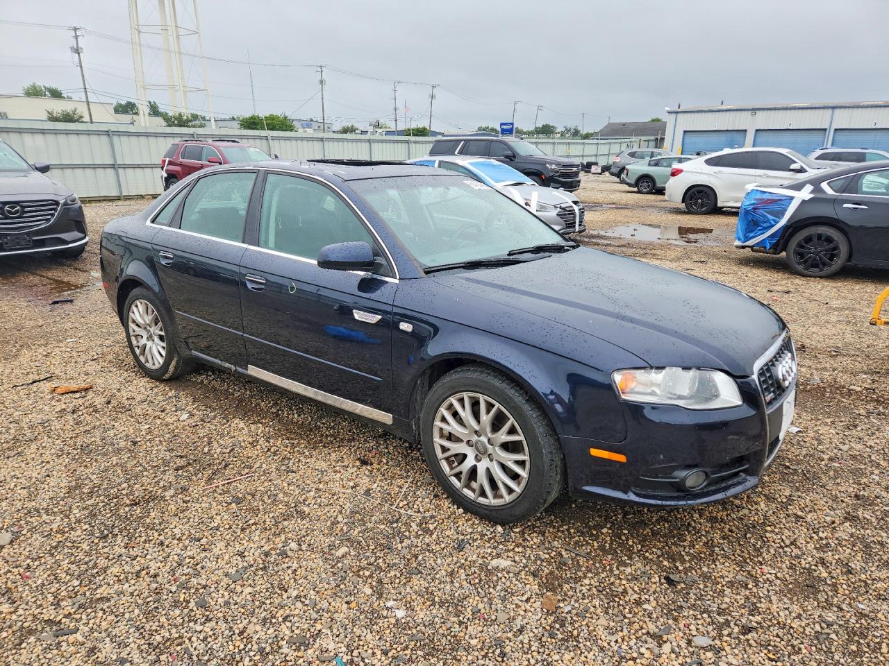 2008 Audi A4 2.0t Quattro Blue vin: WAUDF78E18A166040