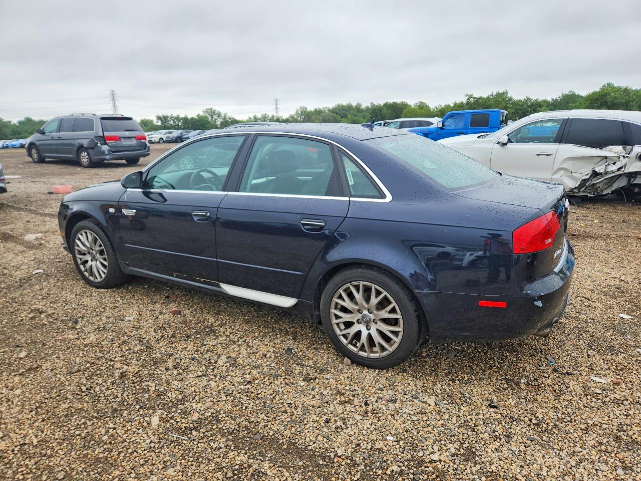 2008 Audi A4 2.0t Quattro Blue vin: WAUDF78E18A166040