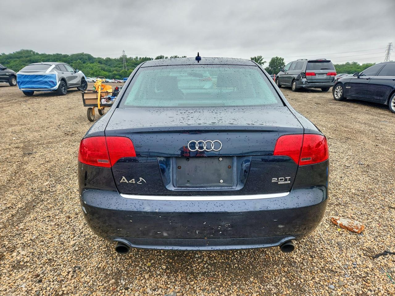 2008 Audi A4 2.0t Quattro Blue vin: WAUDF78E18A166040