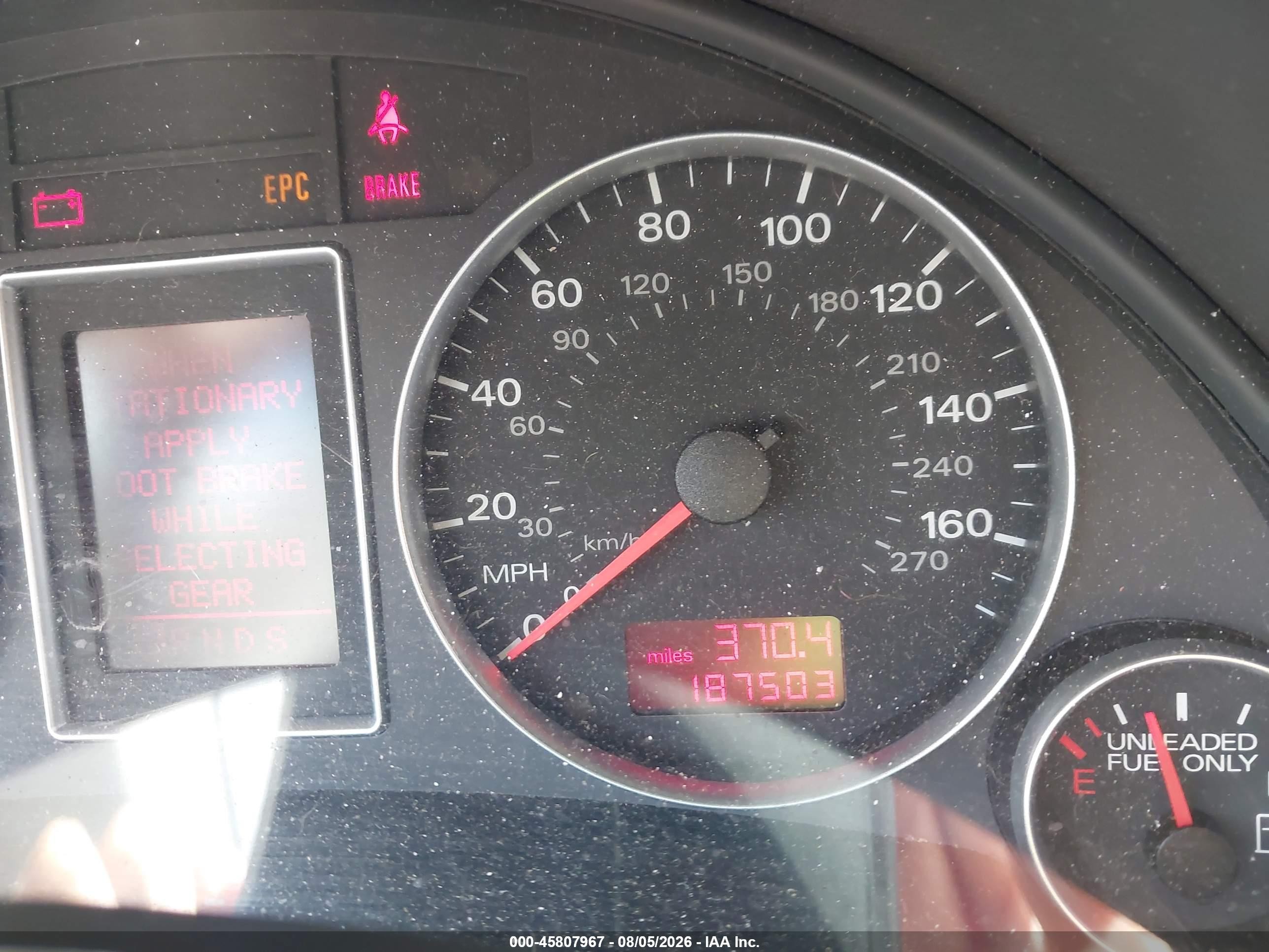 2006 Audi A4 2.0t Silver vin: WAUDF78E26A146120