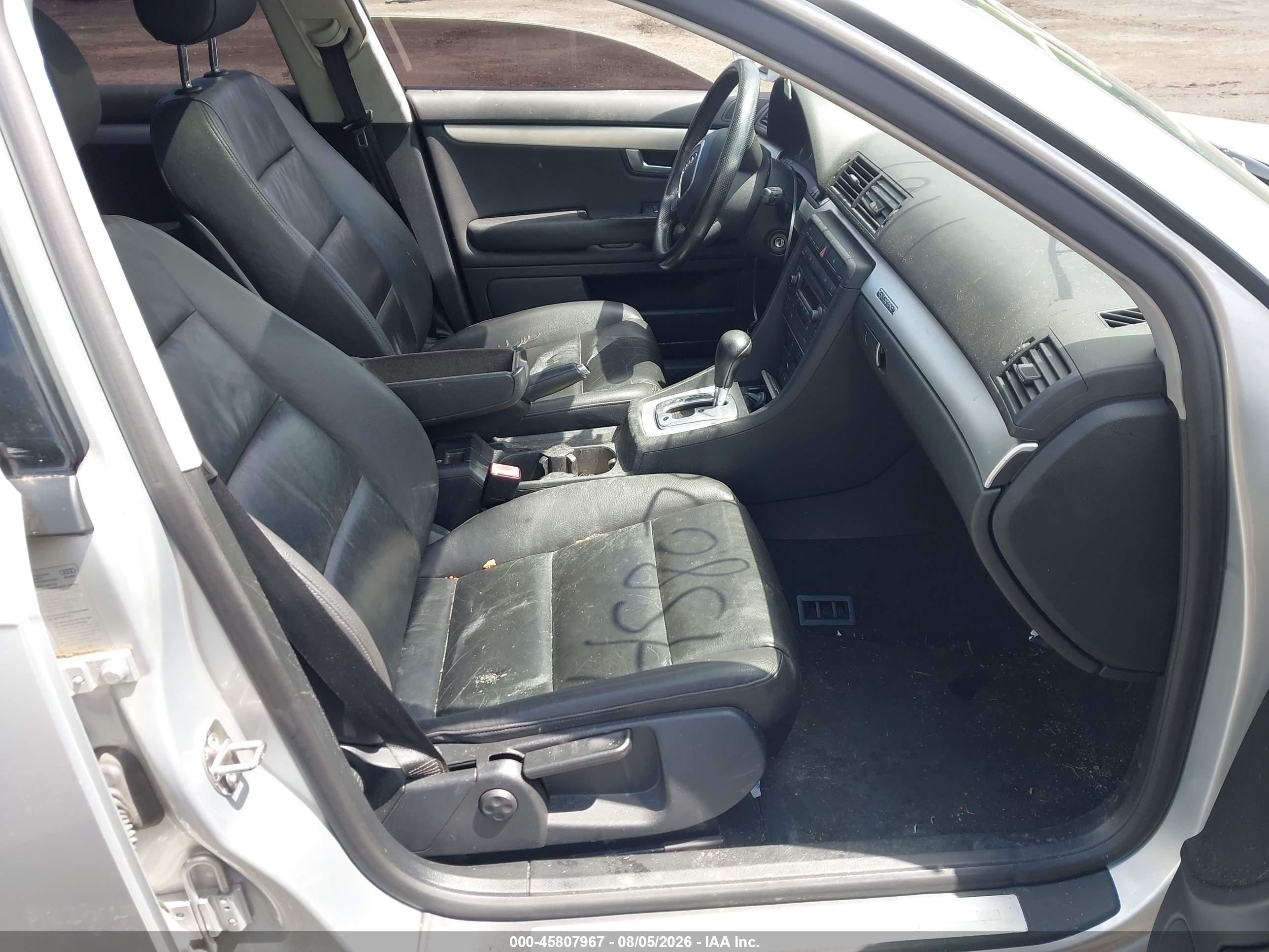 2006 Audi A4 2.0t Silver vin: WAUDF78E26A146120