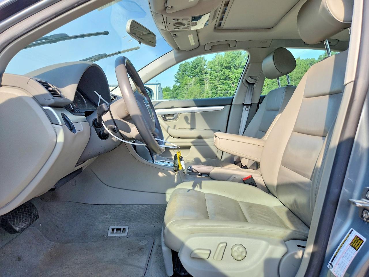 2007 Audi A4 2.0t Quattro Gray vin: WAUDF78E27A129299