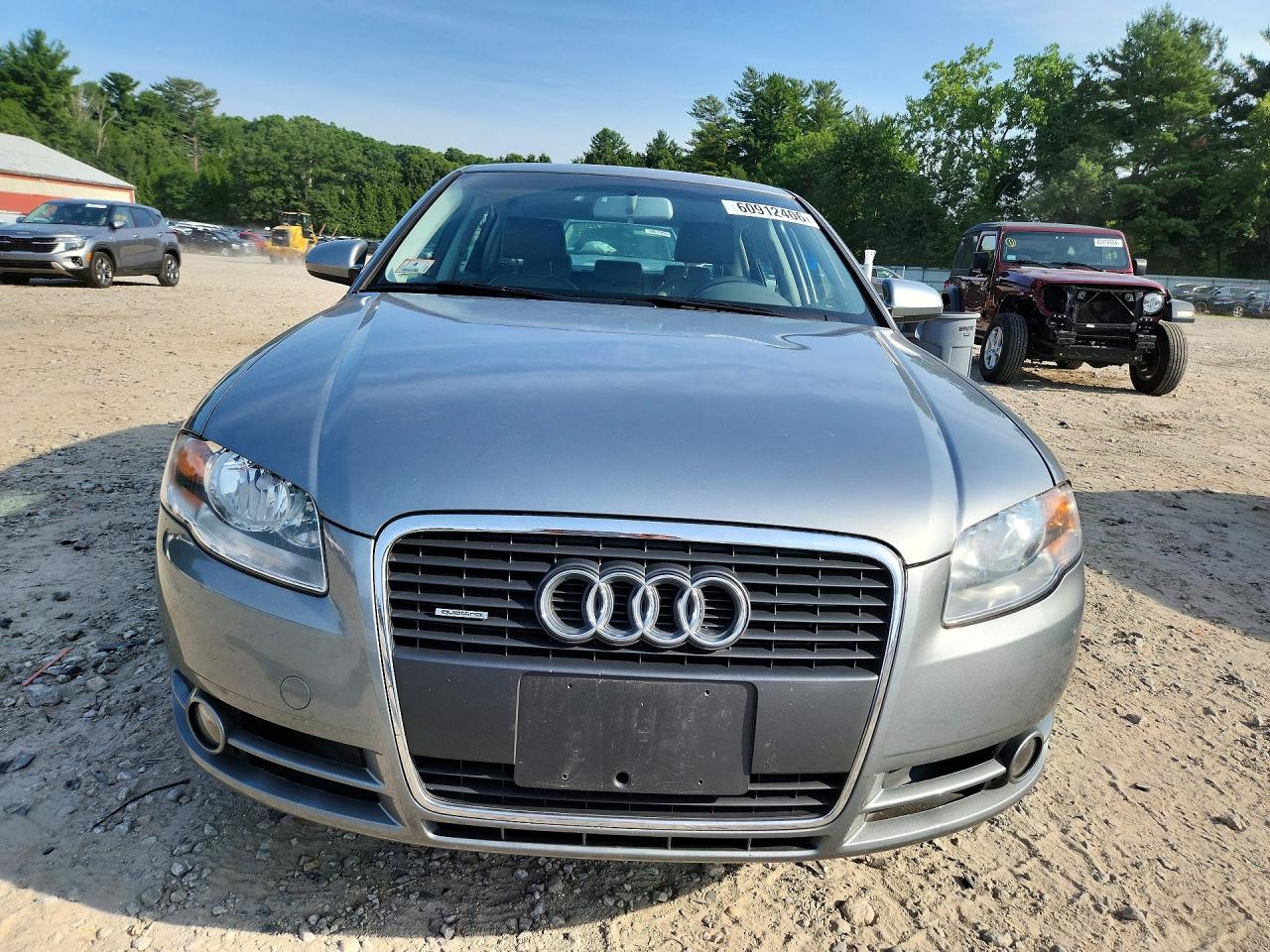 2007 Audi A4 2.0t Quattro Gray vin: WAUDF78E27A129299