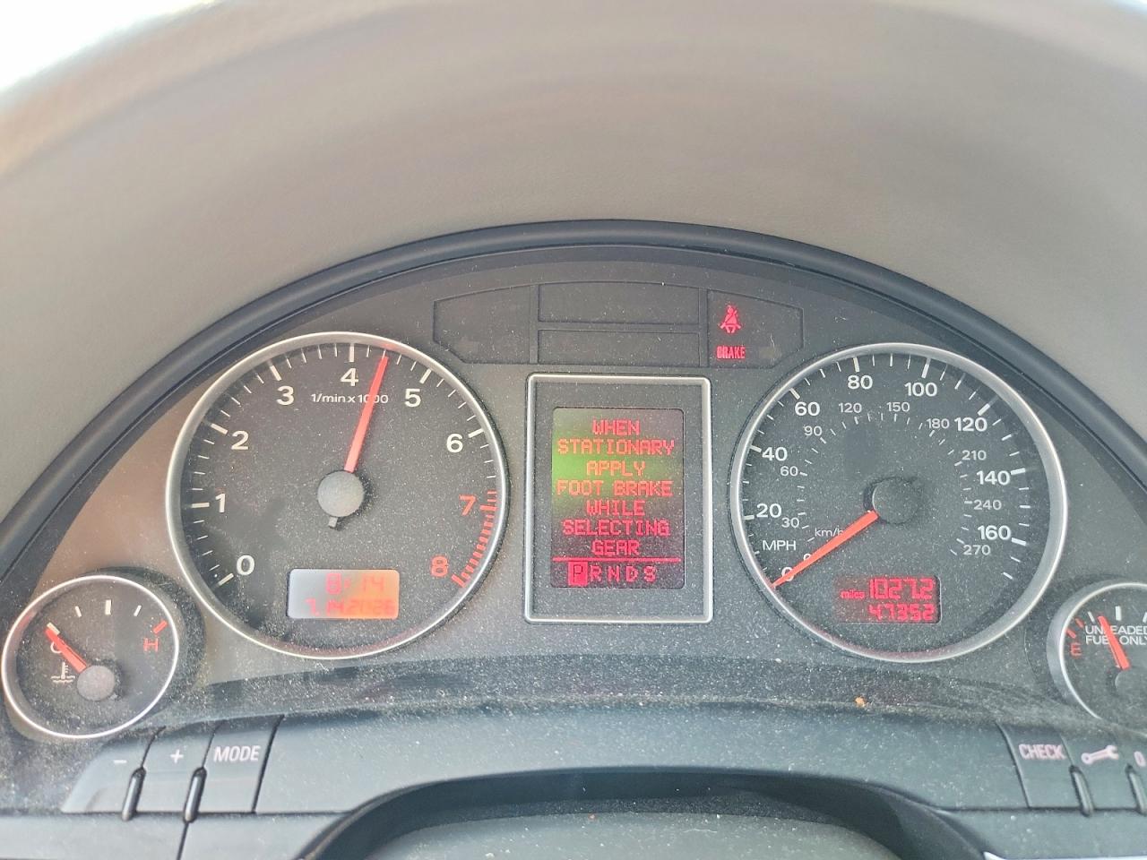 2007 Audi A4 2.0t Quattro Gray vin: WAUDF78E27A129299