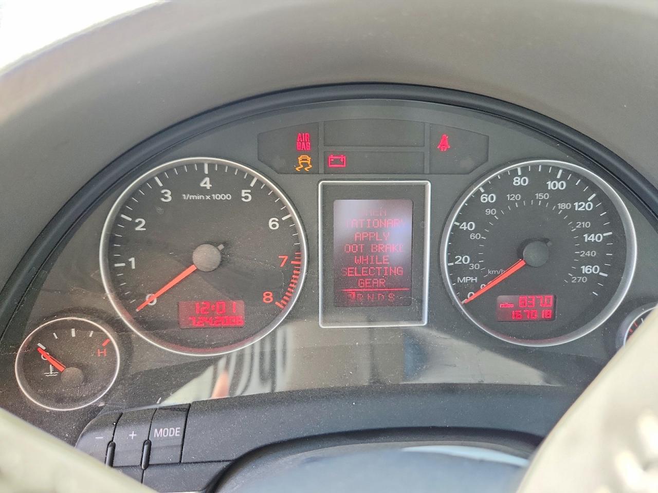 2007 Audi A4 Silver vin: WAUDF78E27A222520