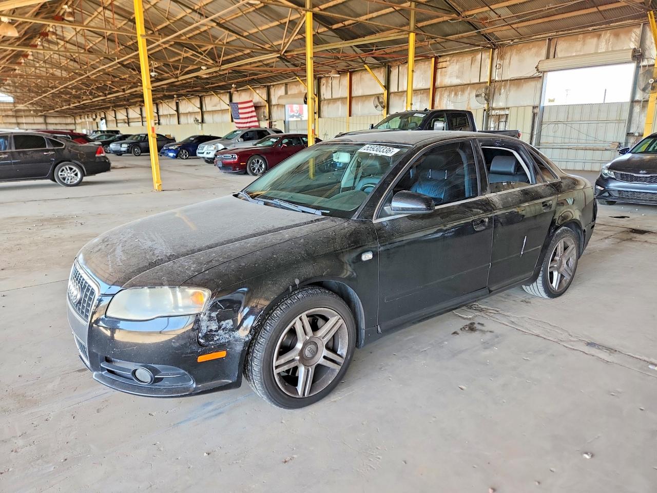 2008 Audi A4 2.0t Quattro Black vin: WAUDF78E28A041421