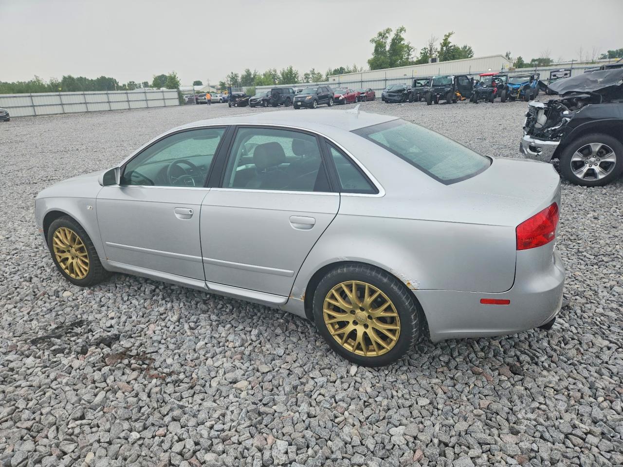 2008 Audi A4 2.0t Quattro Silver vin: WAUDF78E28A164510