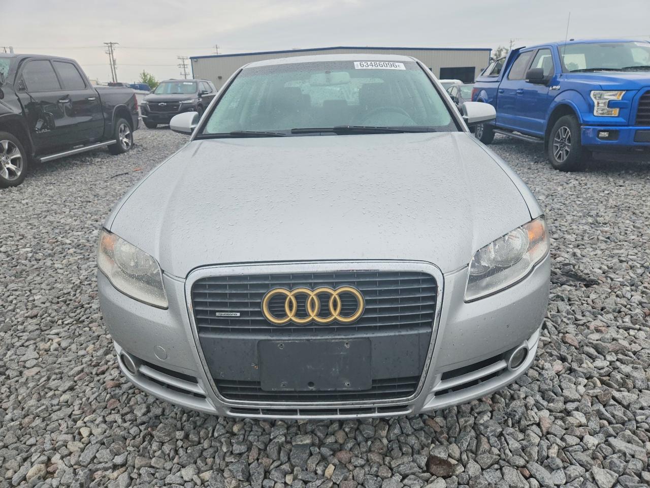 2008 Audi A4 2.0t Quattro Silver vin: WAUDF78E28A164510