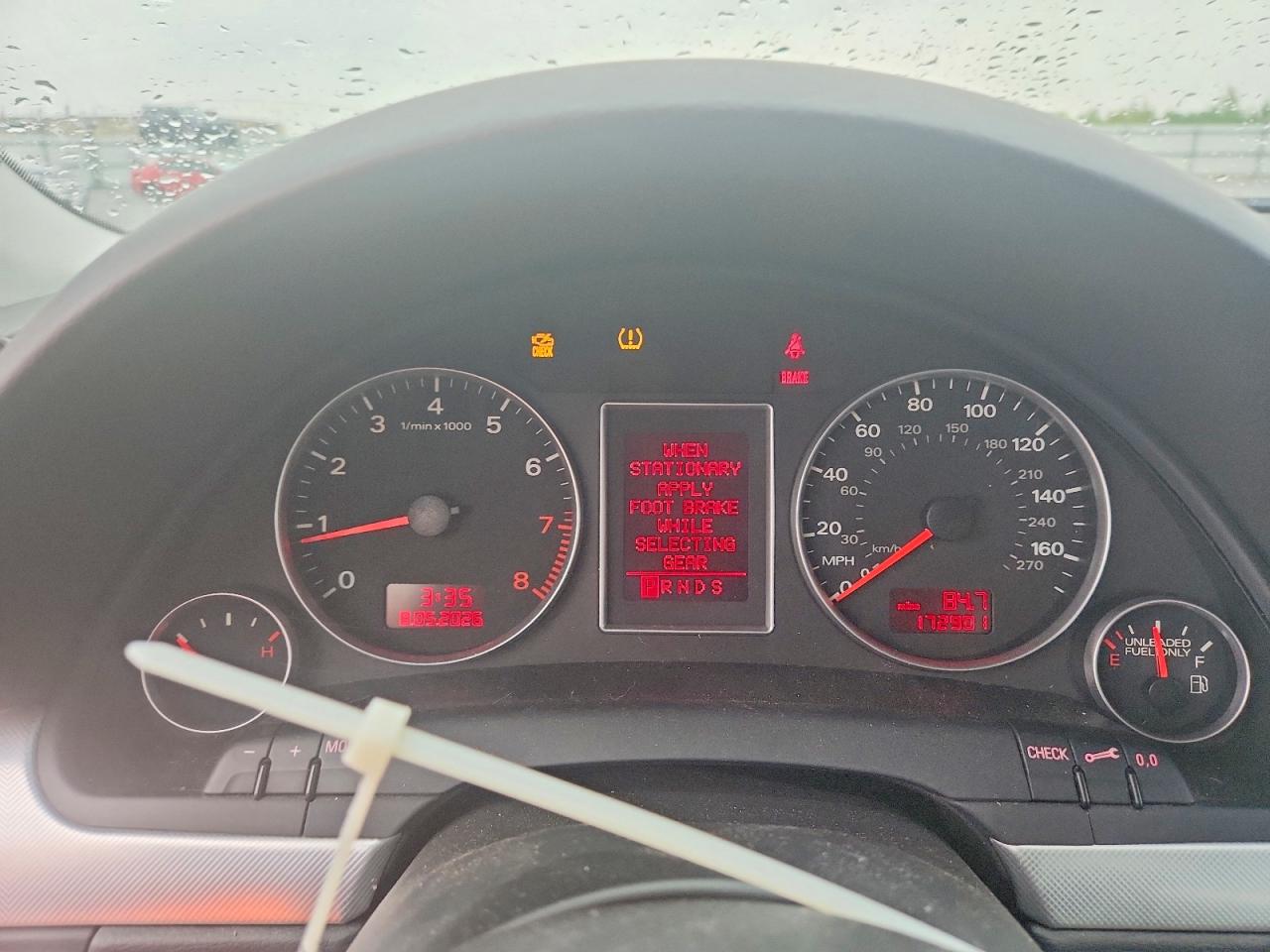 2008 Audi A4 2.0t Quattro Silver vin: WAUDF78E28A164510