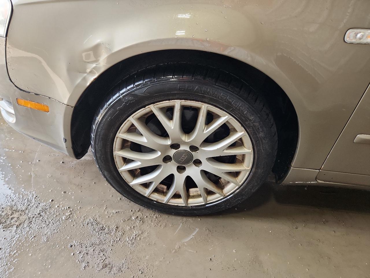 2006 Audi A4 2.0t Quattro Beige vin: WAUDF78E36A098336 Damage: Left Front Wheel, Curb Rash, 1 To 2 Inches