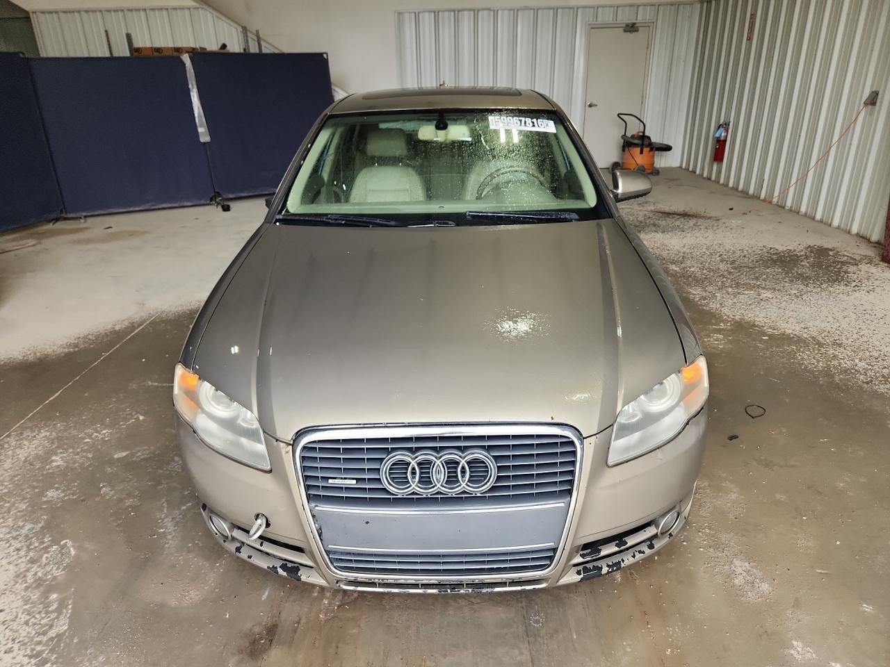 2006 Audi A4 2.0t Quattro Beige vin: WAUDF78E36A098336 Damage: Hood, Chipped, 3