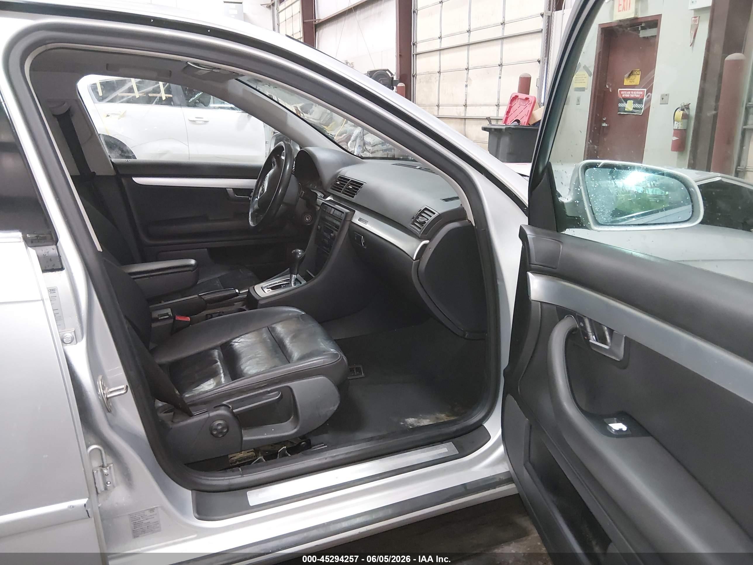2006 Audi A4 2.0t Silver vin: WAUDF78E36A105382