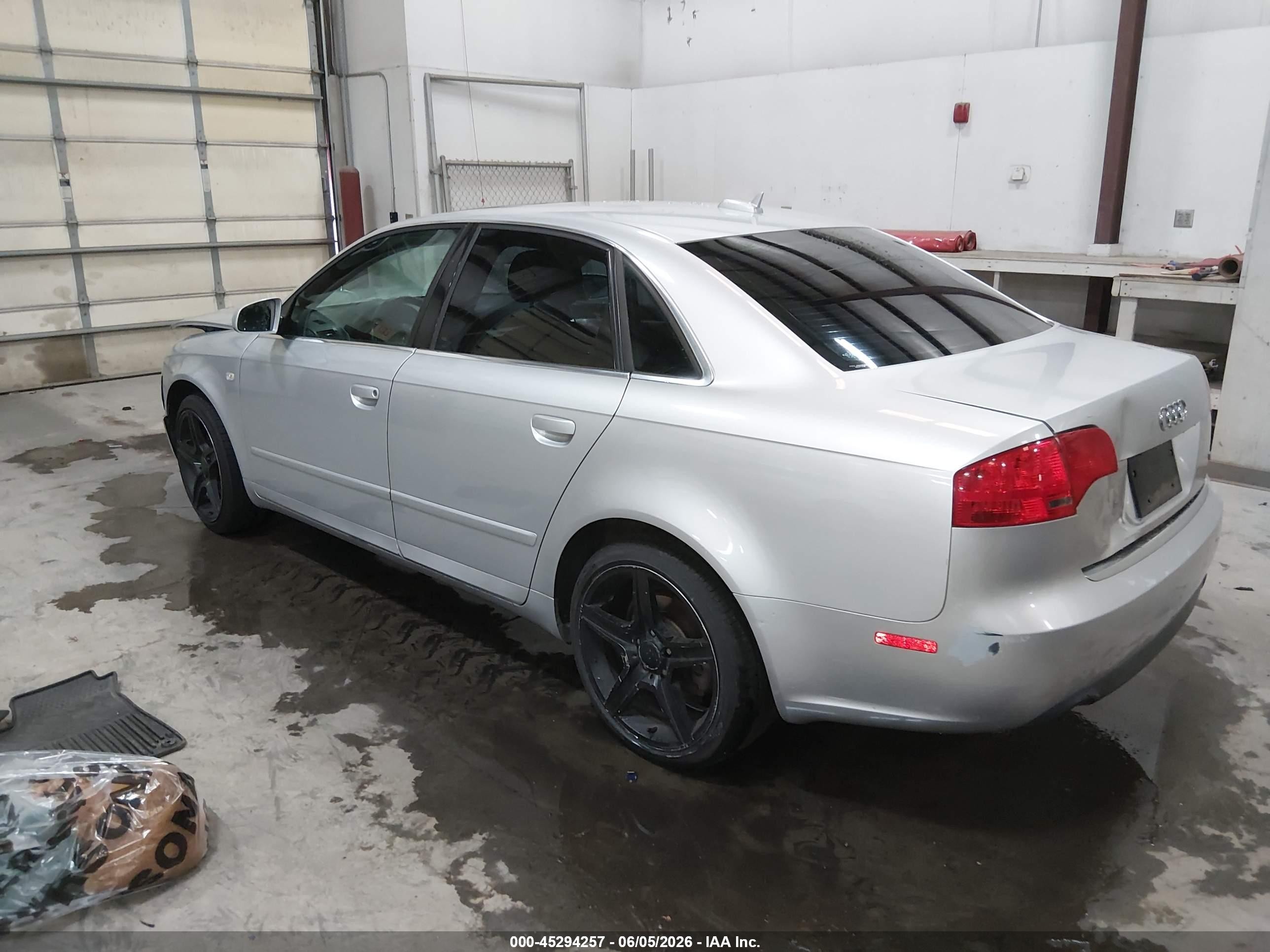 2006 Audi A4 2.0t Silver vin: WAUDF78E36A105382