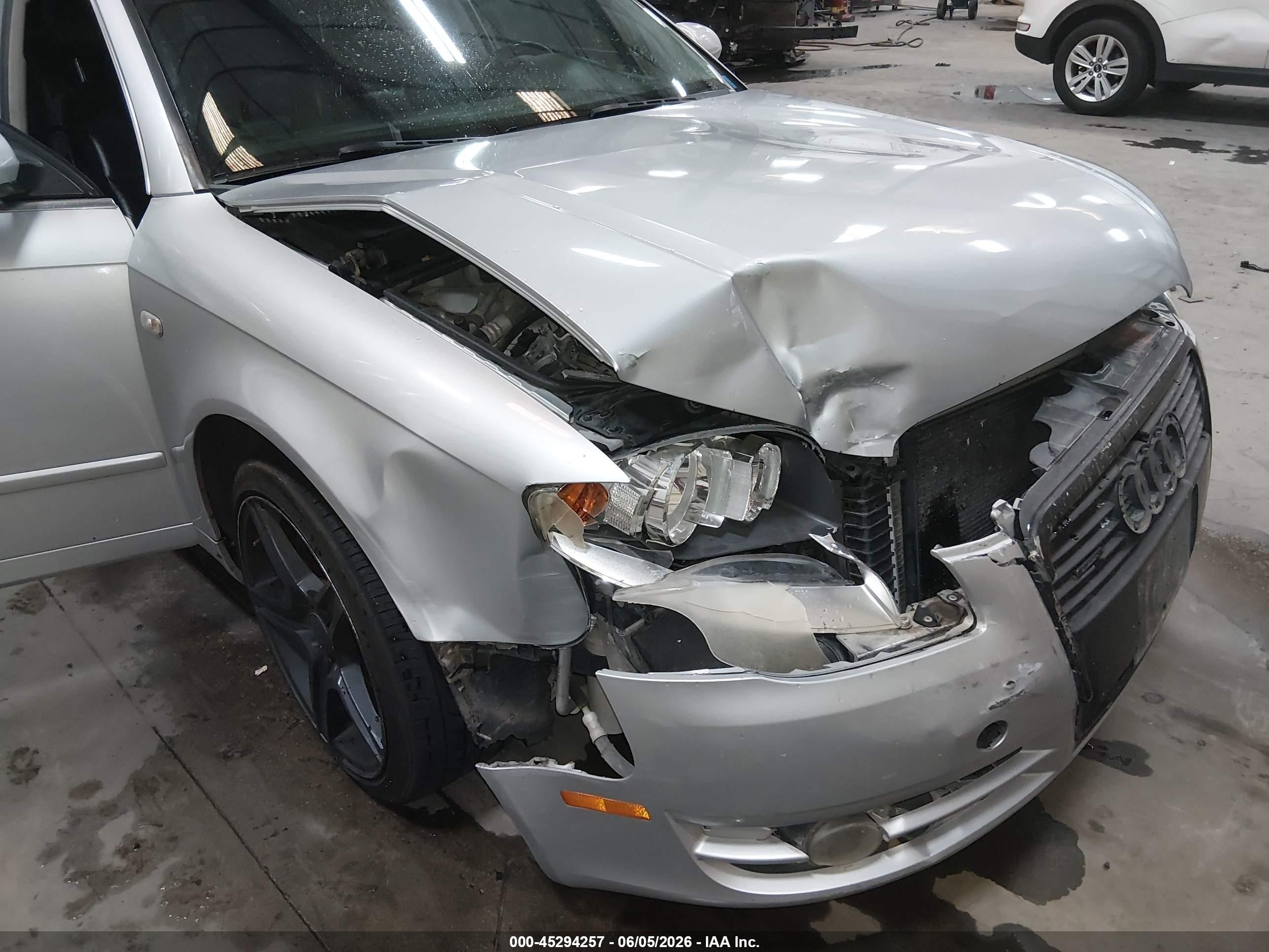 2006 Audi A4 2.0t Silver vin: WAUDF78E36A105382