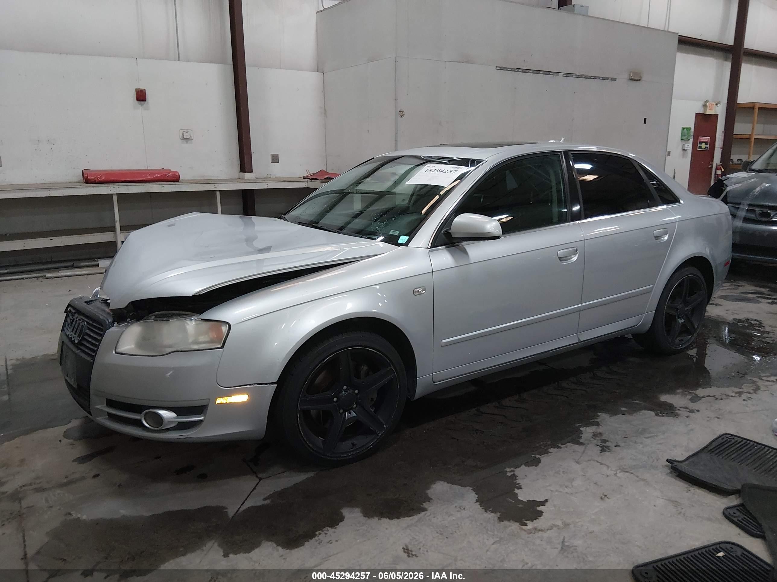 2006 Audi A4 2.0t Silver vin: WAUDF78E36A105382