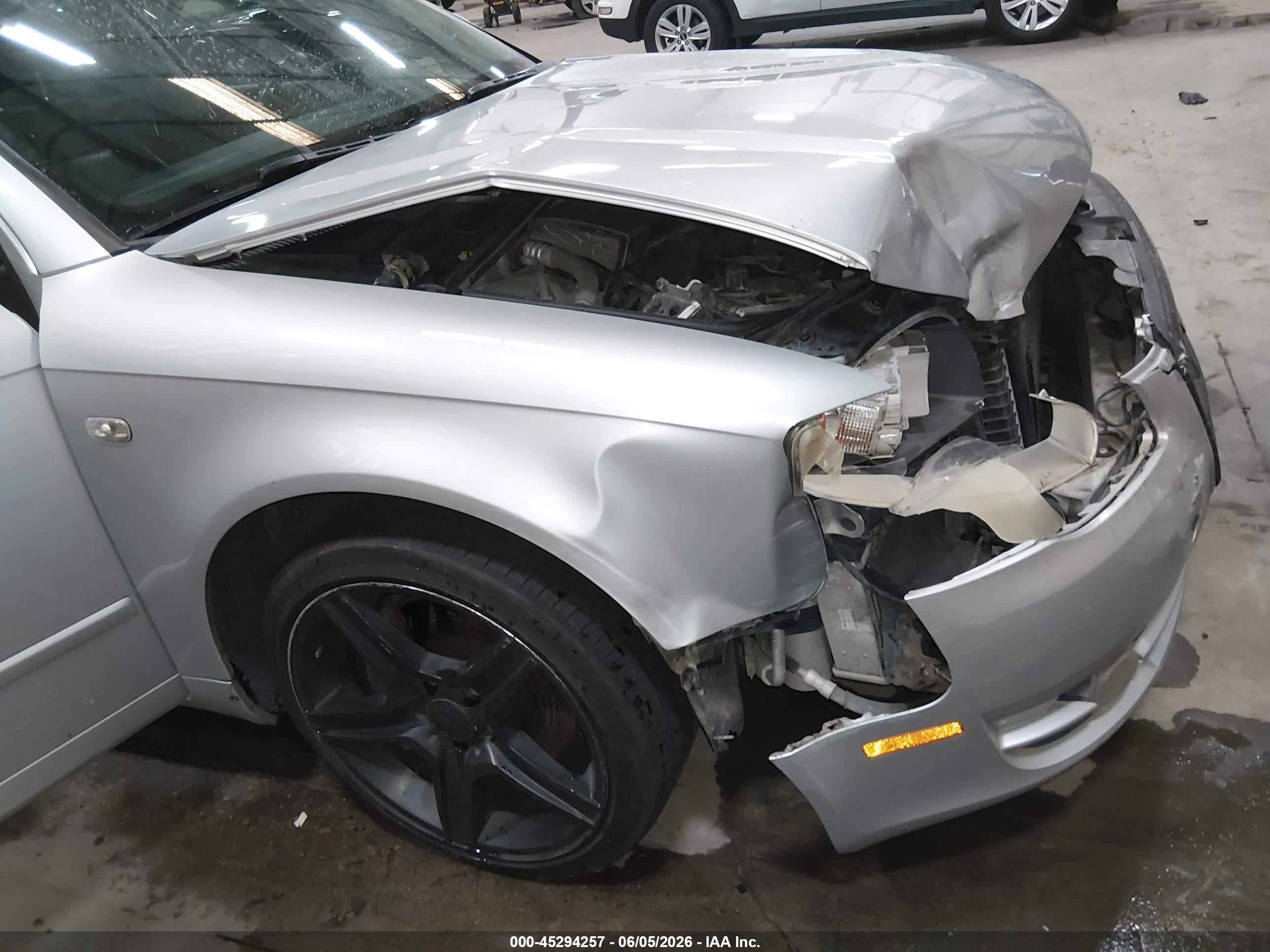 2006 Audi A4 2.0t Silver vin: WAUDF78E36A105382