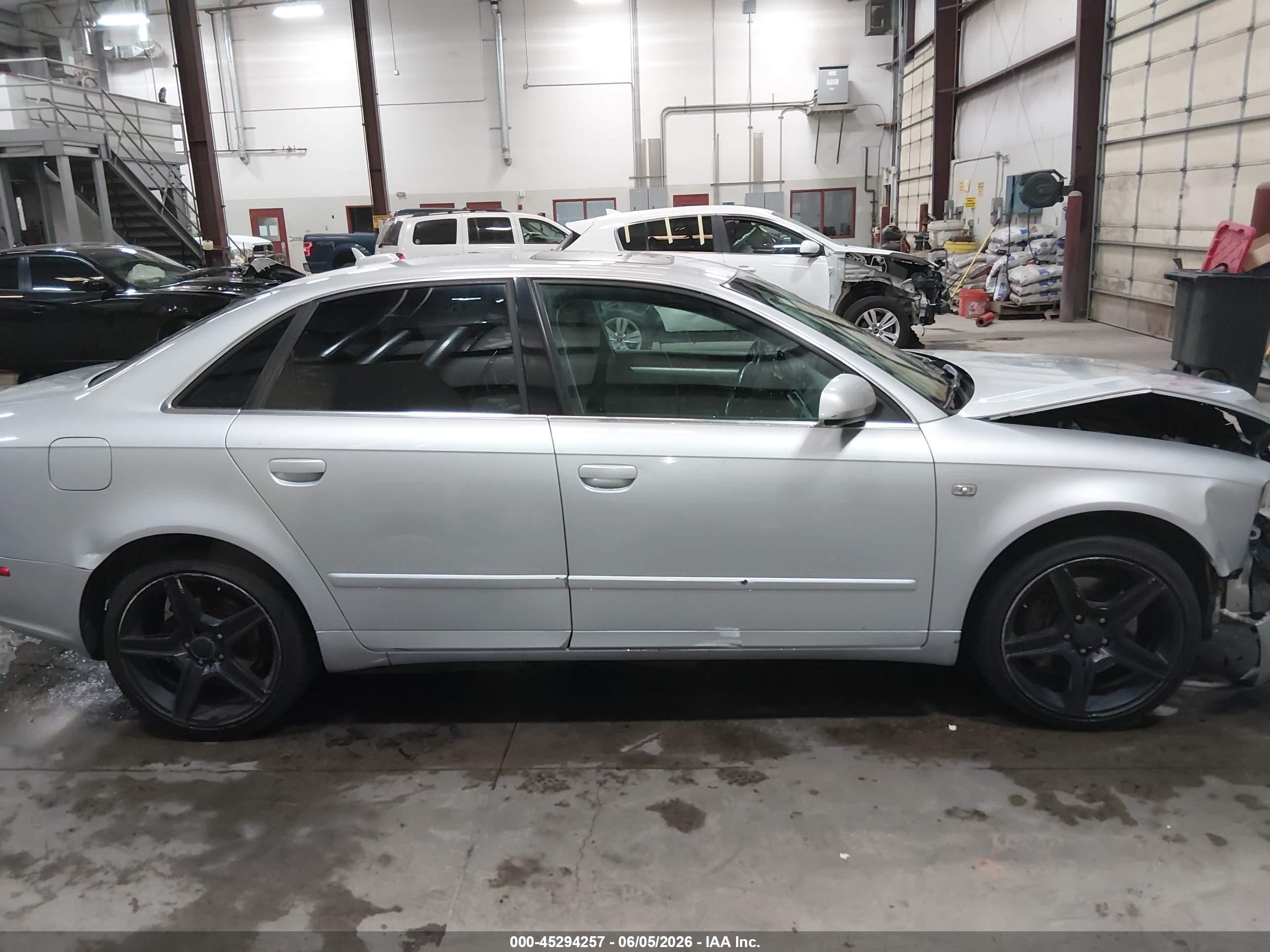 2006 Audi A4 2.0t Silver vin: WAUDF78E36A105382