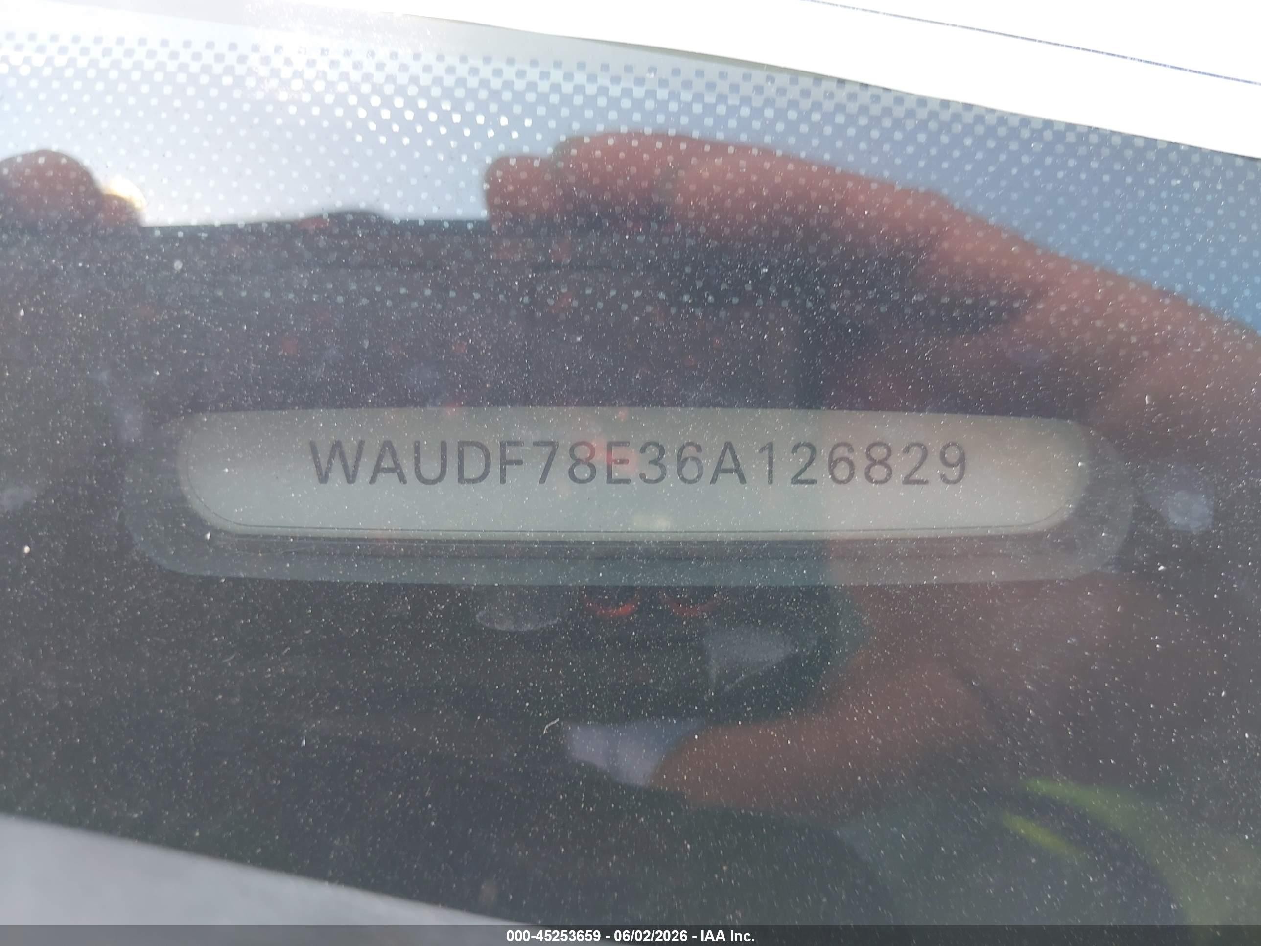 2006 Audi A4 2.0t Silver vin: WAUDF78E36A126829