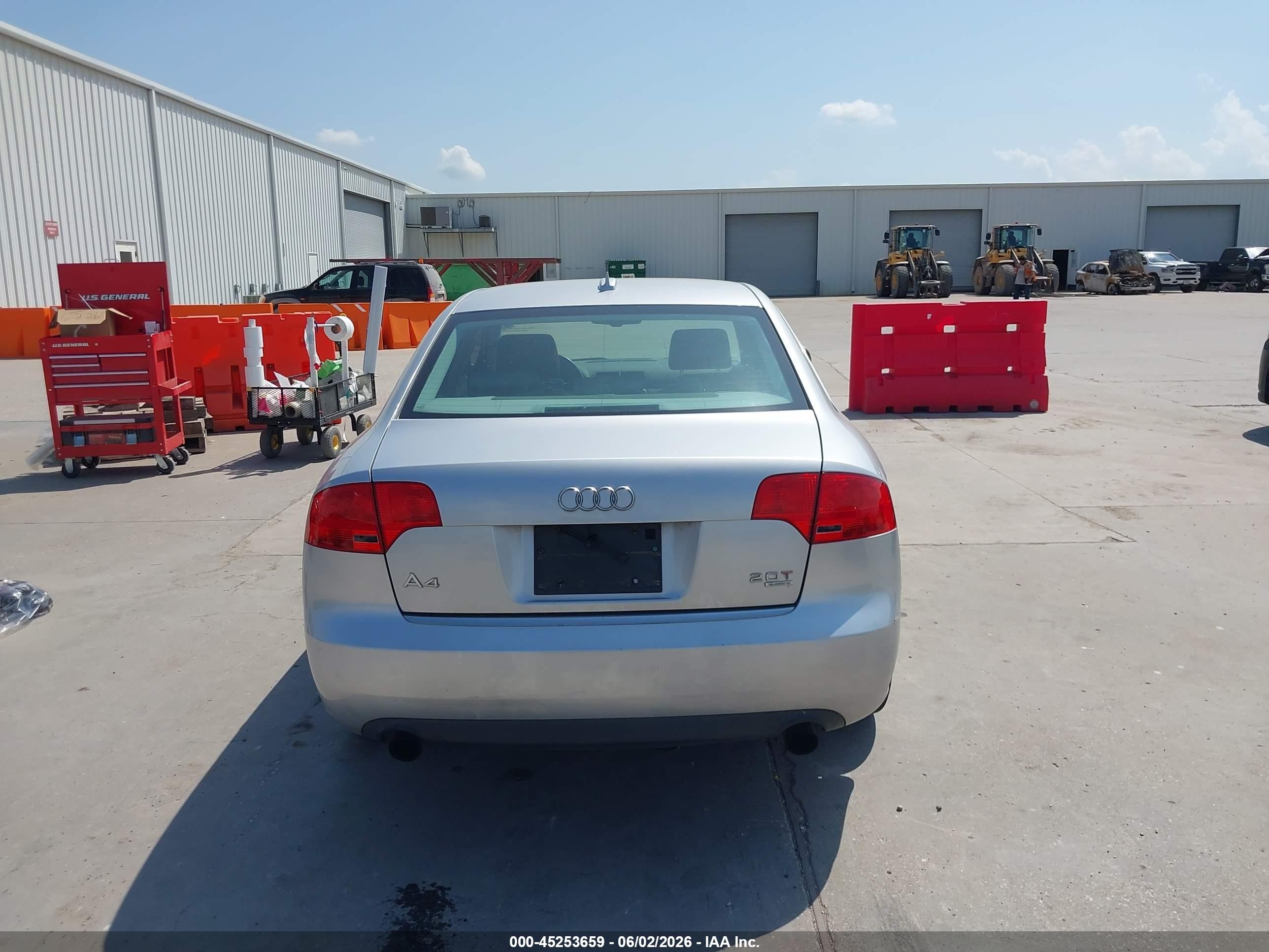 2006 Audi A4 2.0t Silver vin: WAUDF78E36A126829