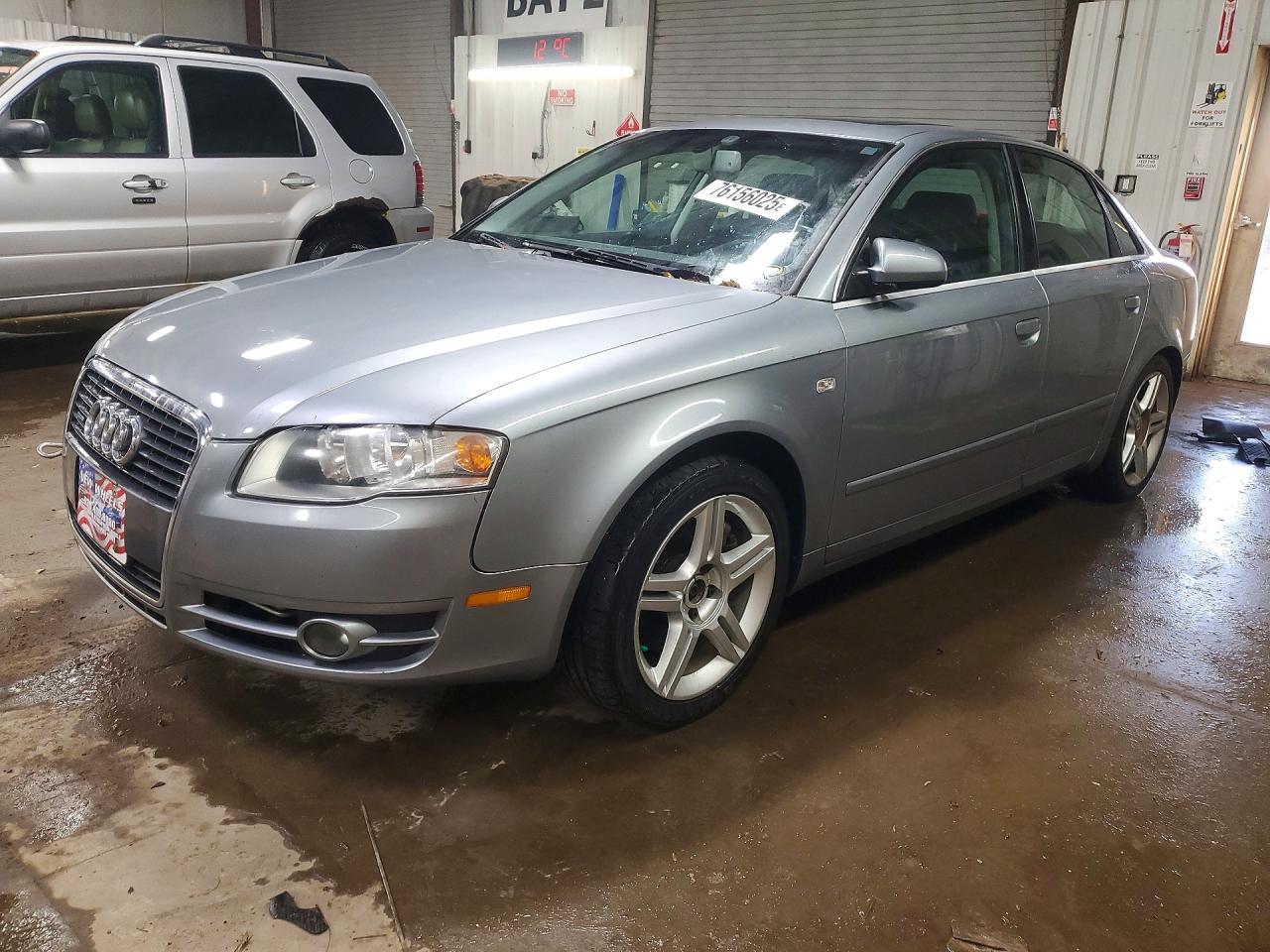 2006 Audi A4 2.0t Quattro Silver vin: WAUDF78E36A128693