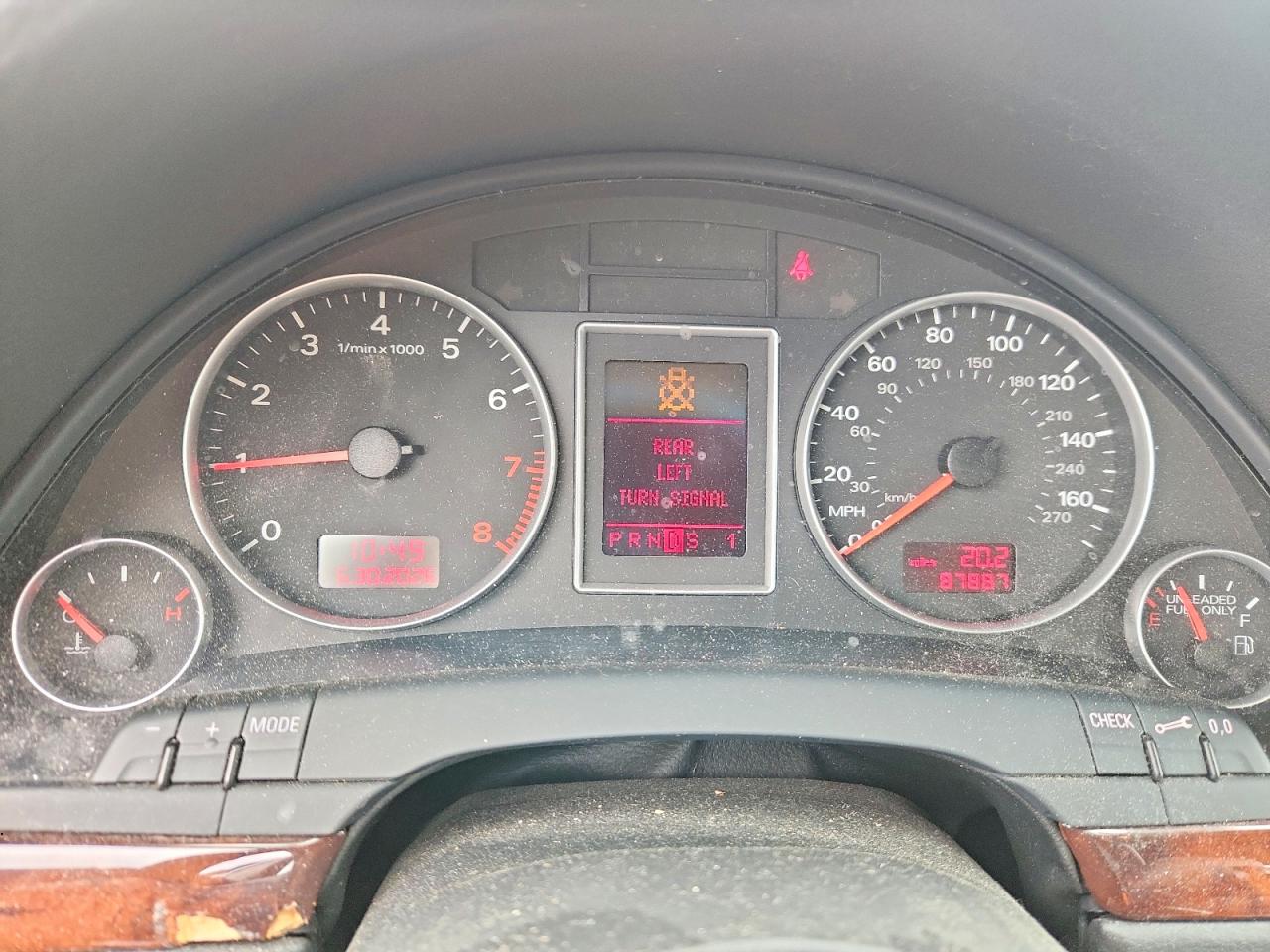 2007 Audi A4 2.0t Quattro Silver vin: WAUDF78E37A058081