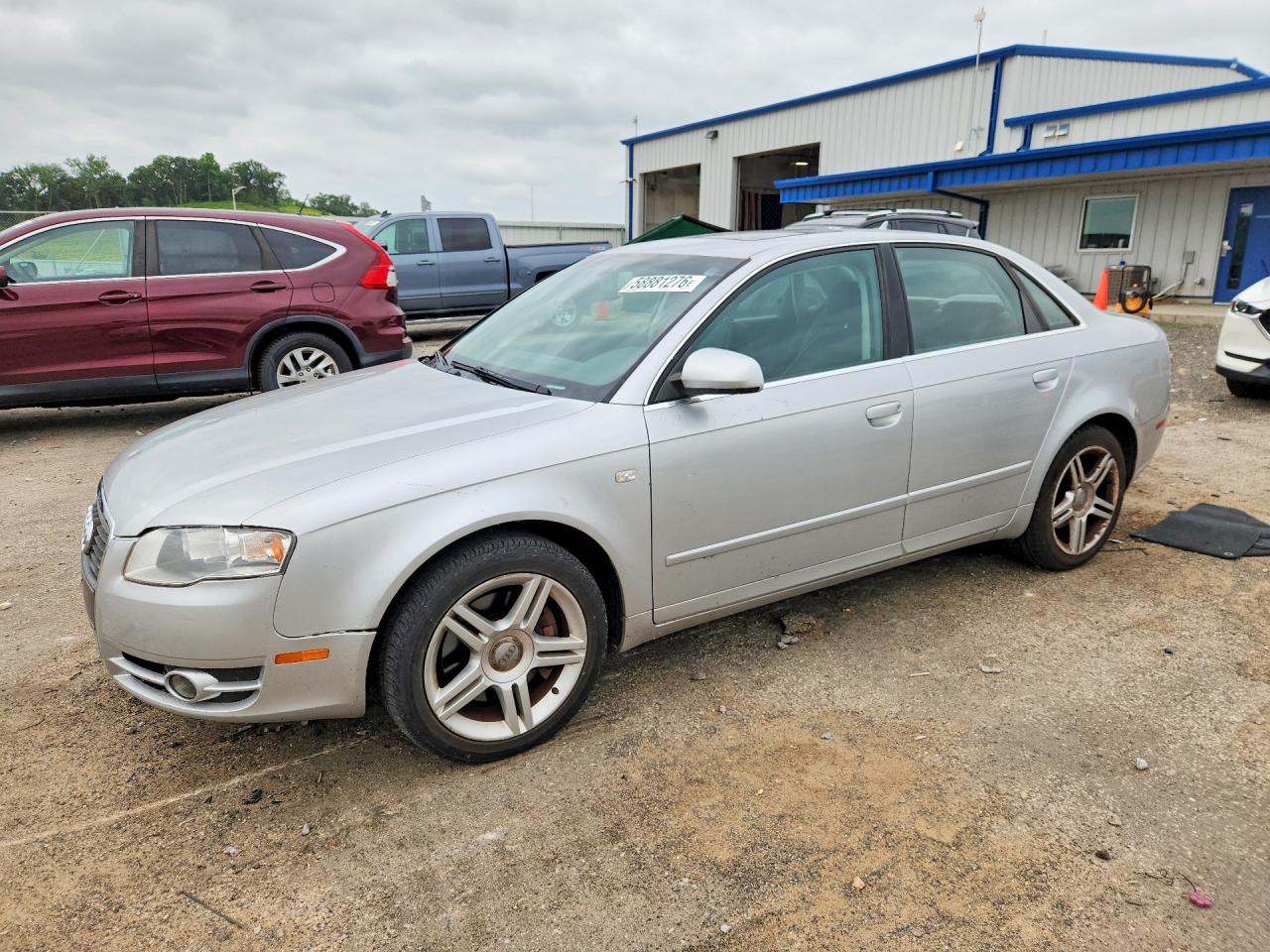 2007 Audi A4 2.0t Quattro Silver vin: WAUDF78E37A058081