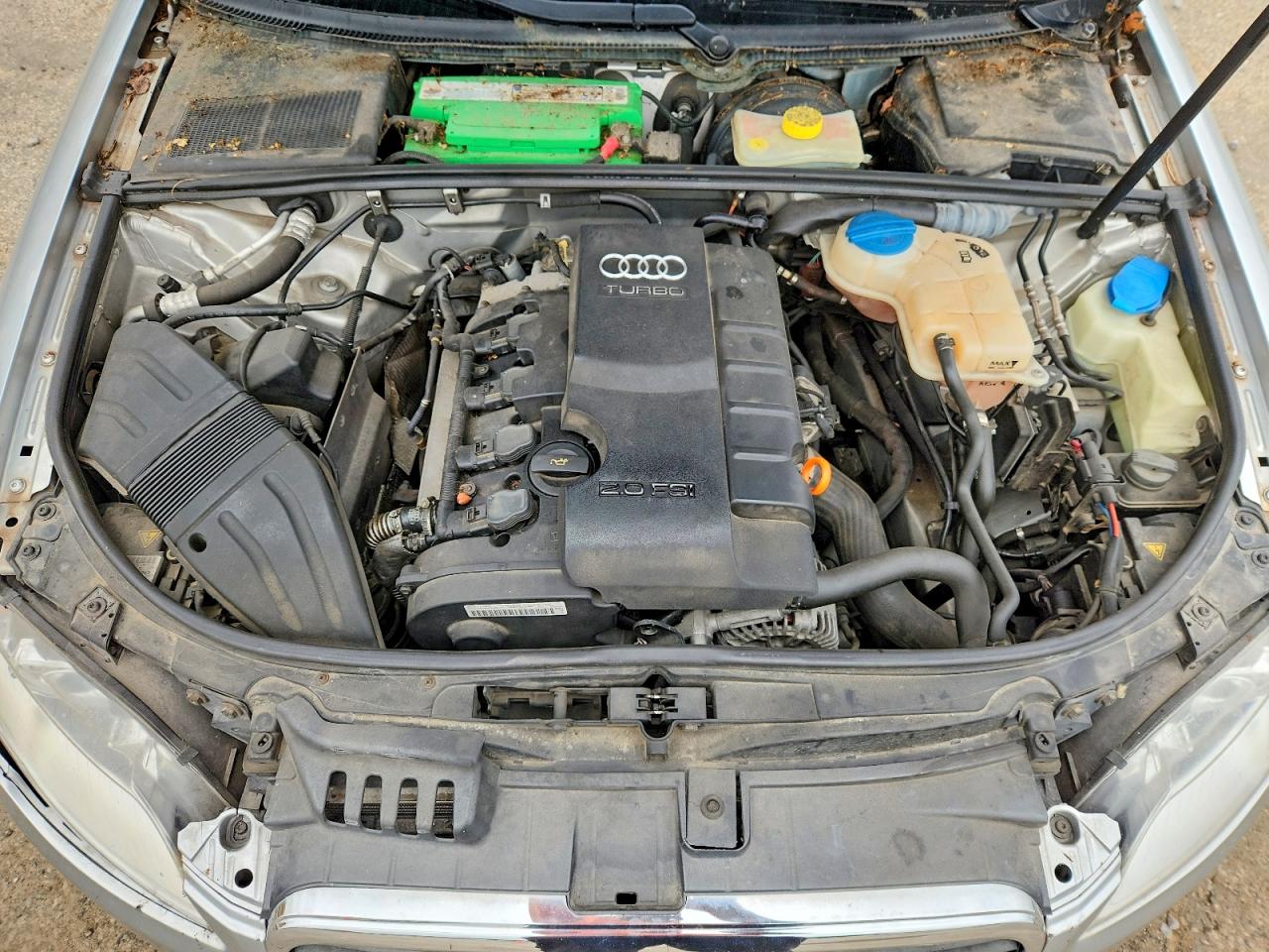 2007 Audi A4 2.0t Quattro Silver vin: WAUDF78E37A058081