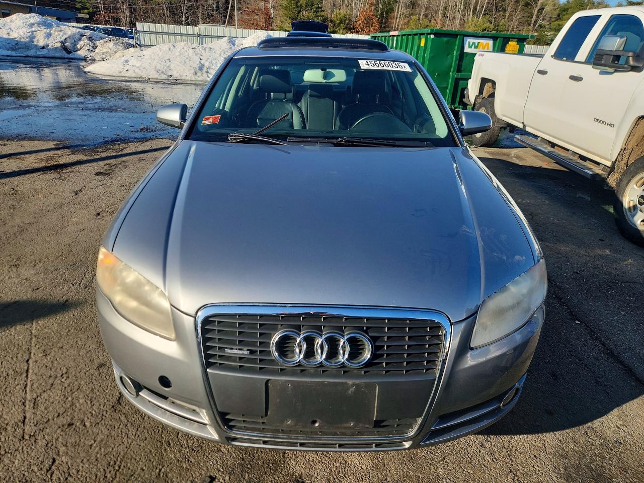 2007 Audi A4 2.0t Quattro Gray vin: WAUDF78E37A066424