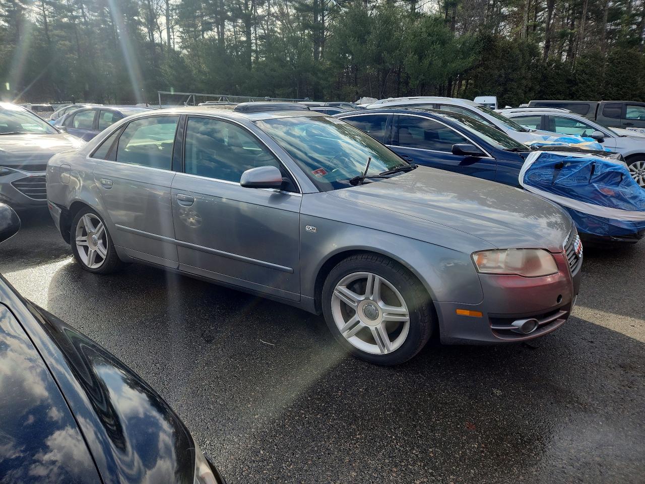 2007 Audi A4 2.0t Quattro Gray vin: WAUDF78E37A066424