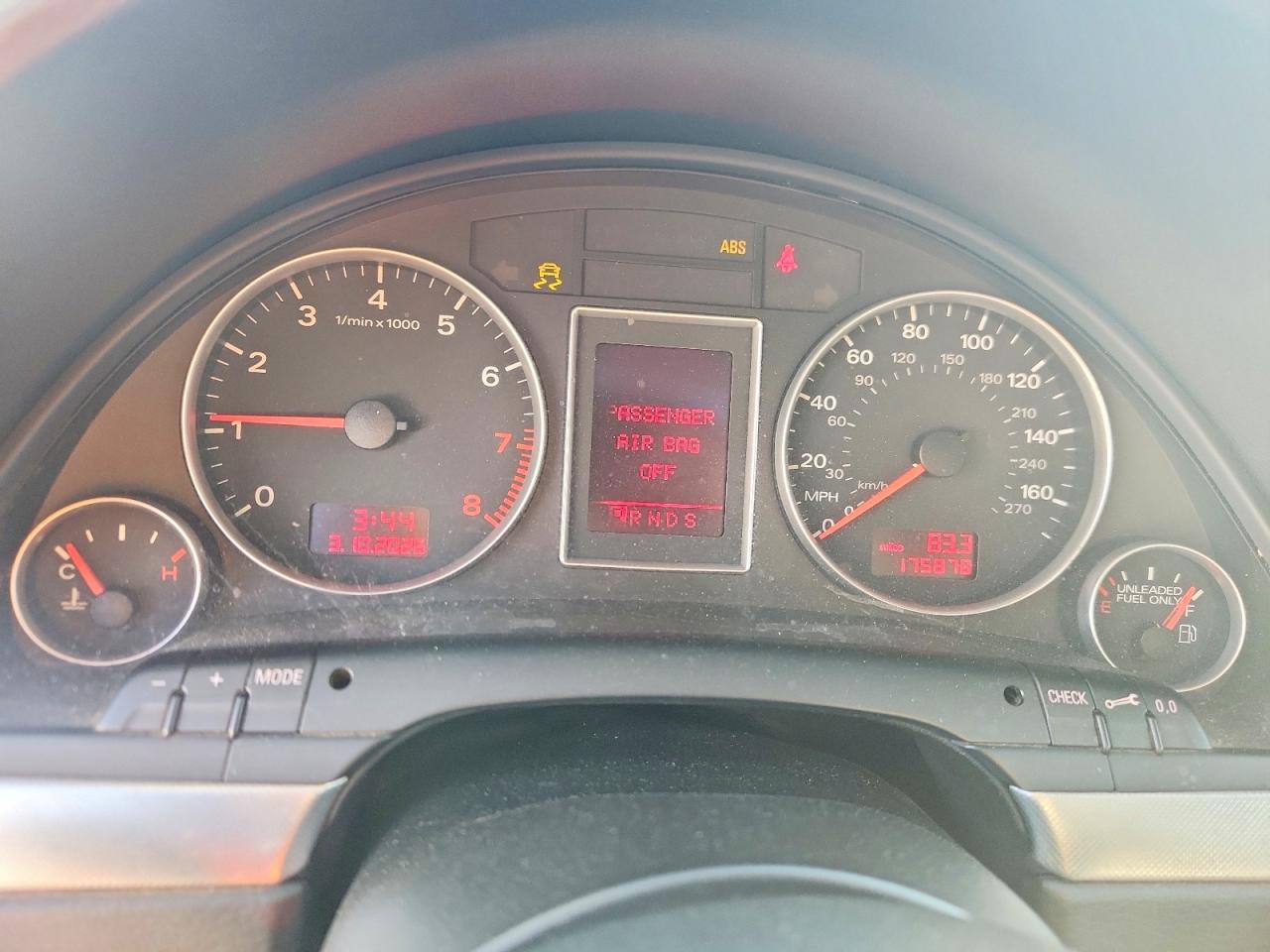 2007 Audi A4 2.0t Quattro Gray vin: WAUDF78E37A066424