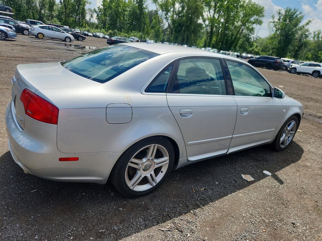 2008 Audi A4 2.0t Quattro Silver vin: WAUDF78E48A051285