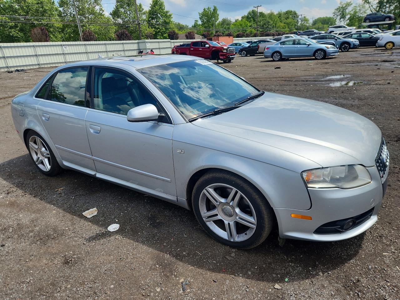2008 Audi A4 2.0t Quattro Silver vin: WAUDF78E48A051285
