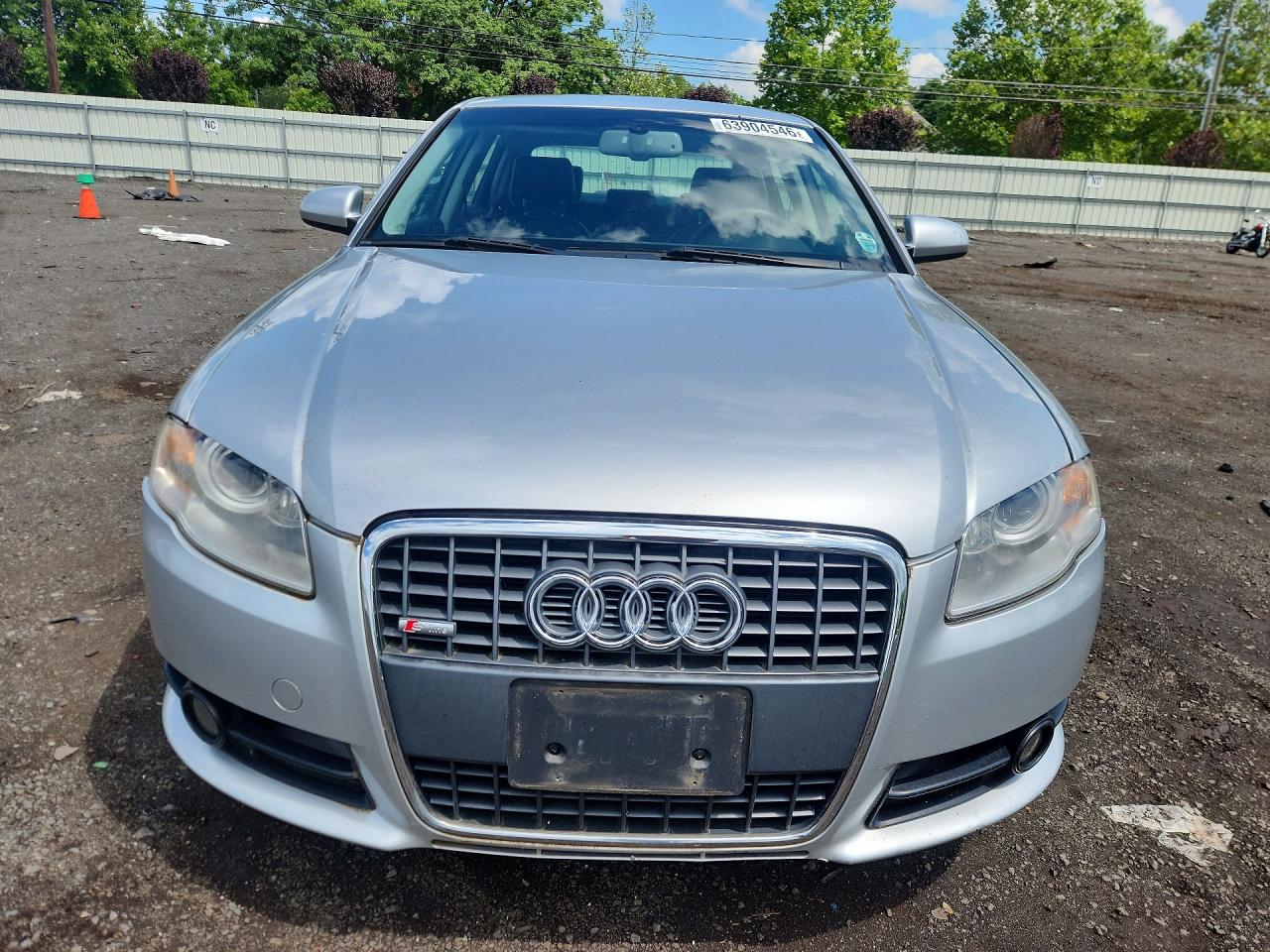 2008 Audi A4 2.0t Quattro Silver vin: WAUDF78E48A051285
