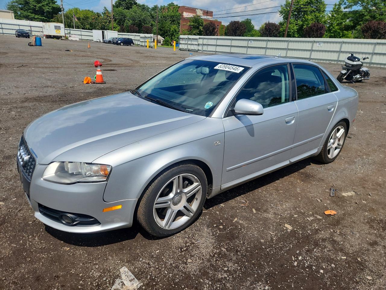 2008 Audi A4 2.0t Quattro Silver vin: WAUDF78E48A051285