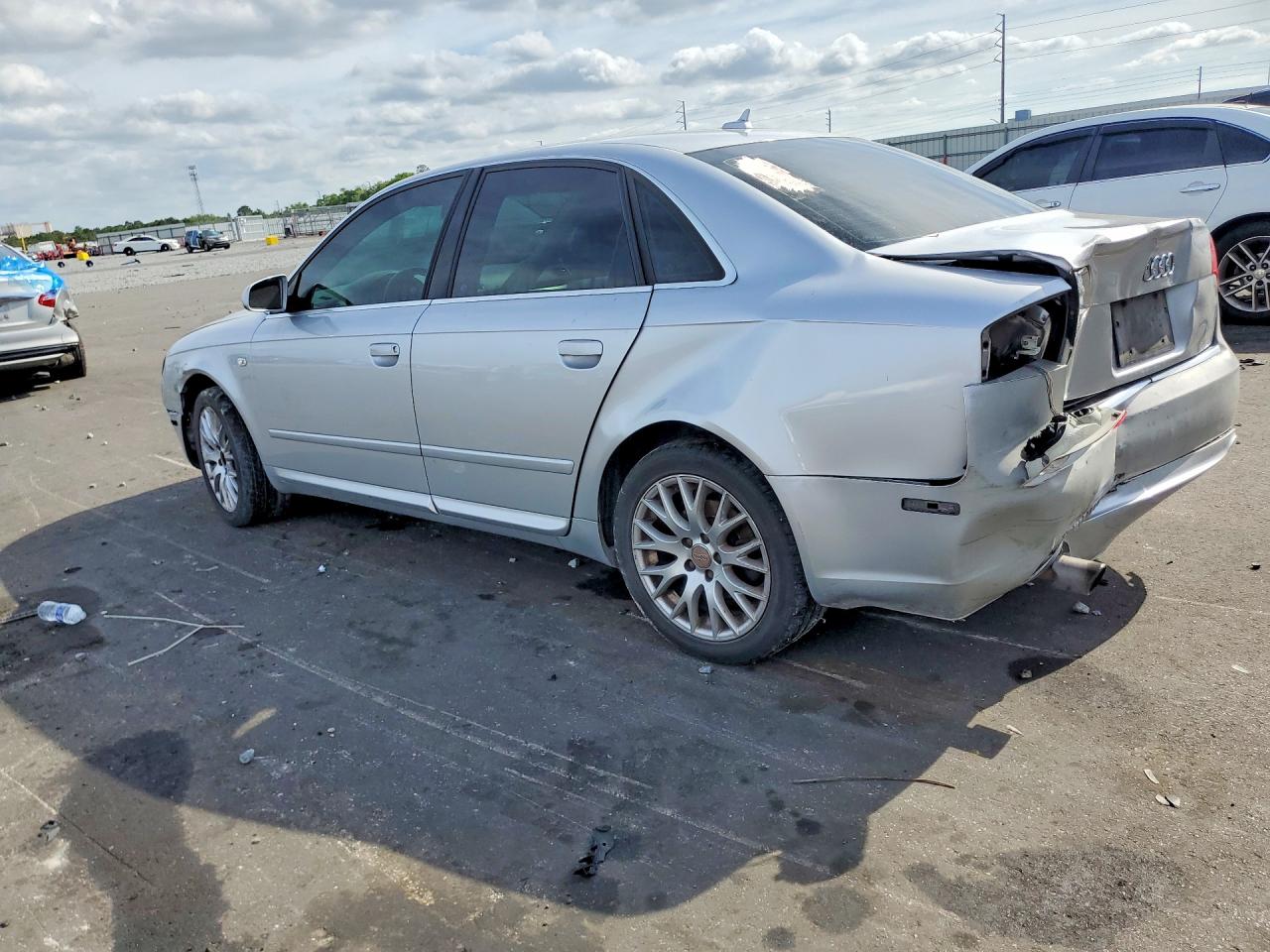 2008 Audi A4 2.0t Quattro Silver vin: WAUDF78E48A163164