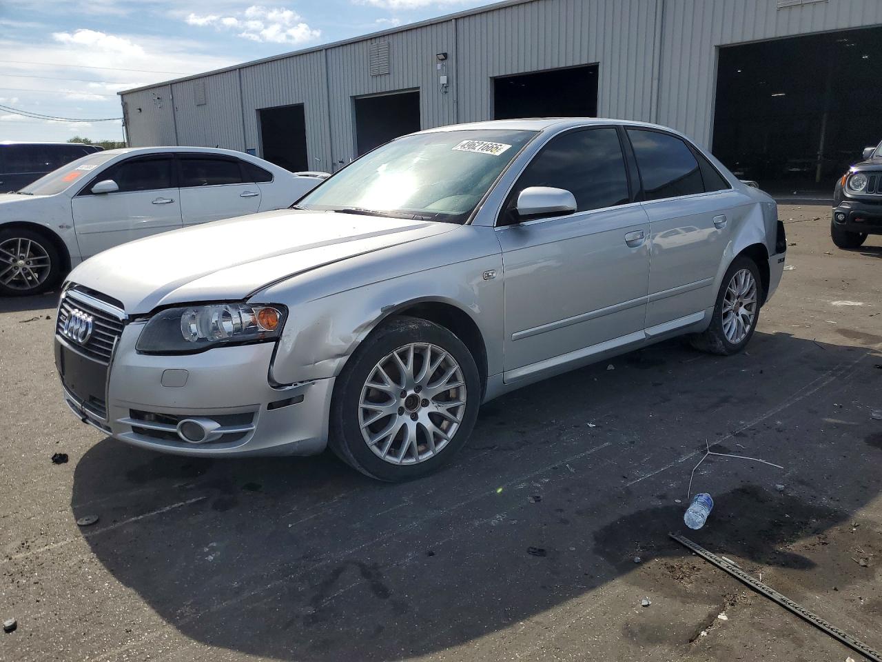2008 Audi A4 2.0t Quattro Silver vin: WAUDF78E48A163164