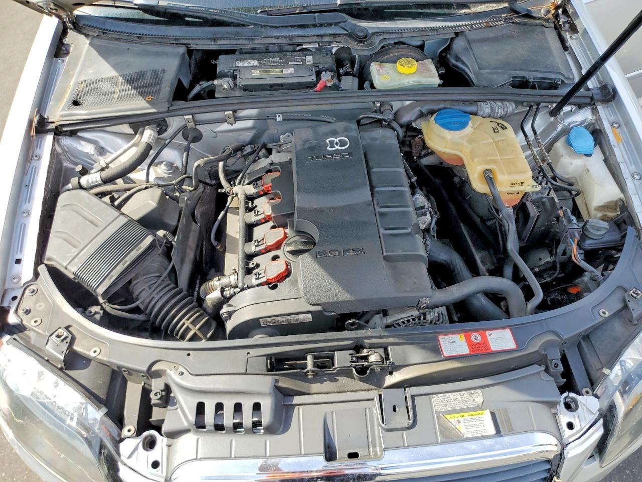 2008 Audi A4 2.0t Quattro Silver vin: WAUDF78E48A163164
