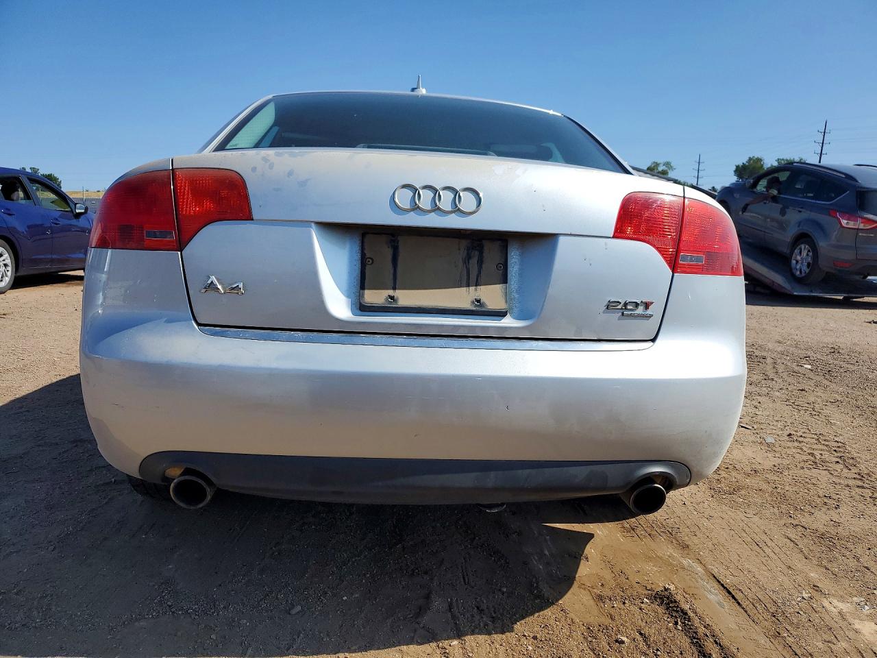 2006 Audi A4 2.0t Quattro Silver vin: WAUDF78E56A239276