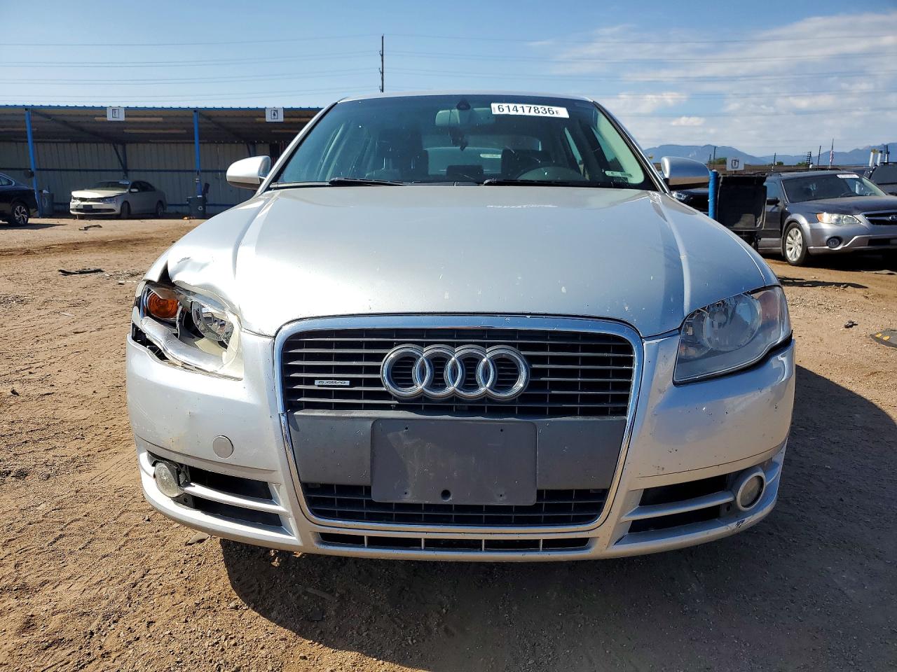 2006 Audi A4 2.0t Quattro Silver vin: WAUDF78E56A239276