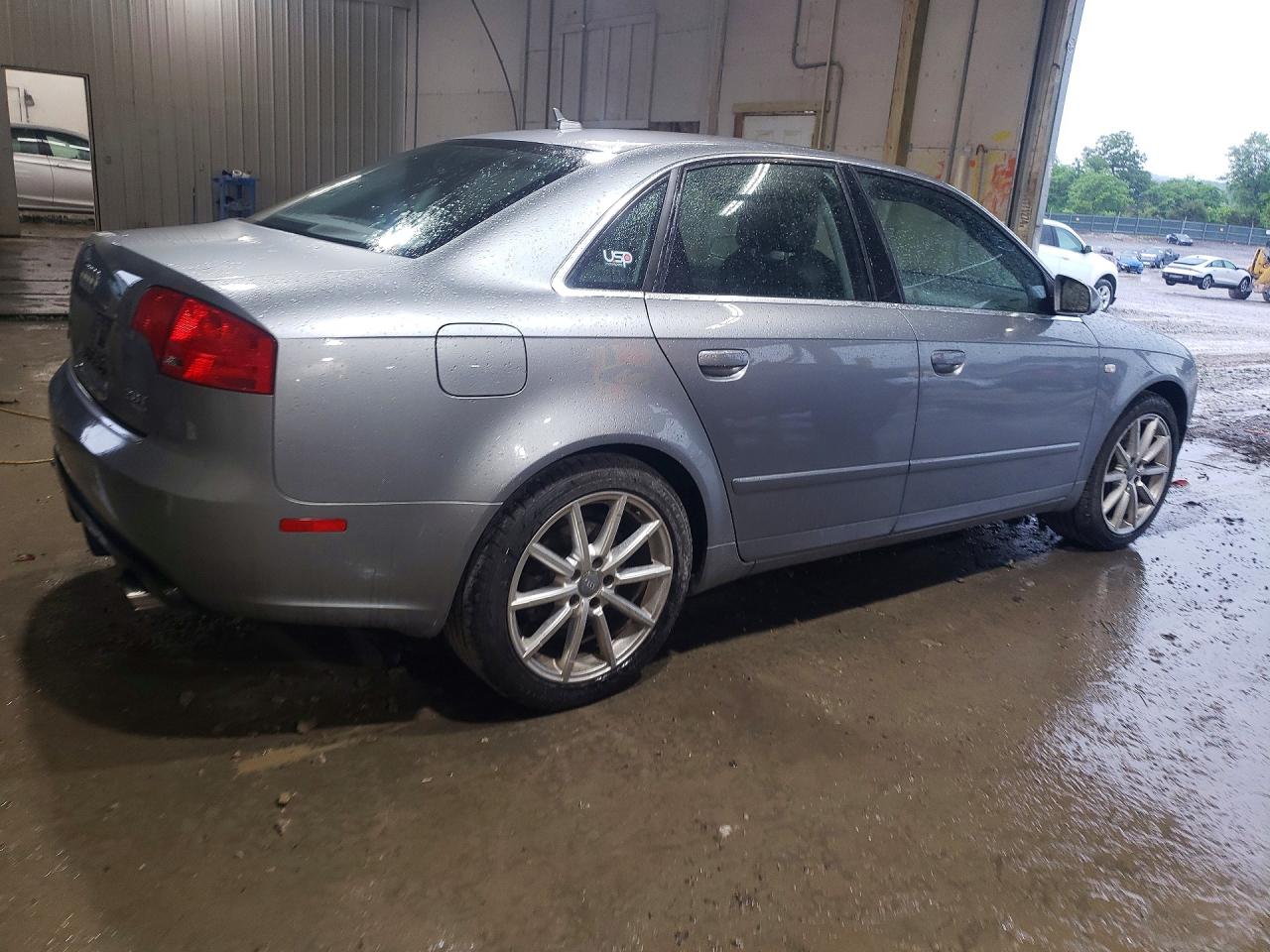 2007 Audi A4 2.0t Quattro Gray vin: WAUDF78E57A010100