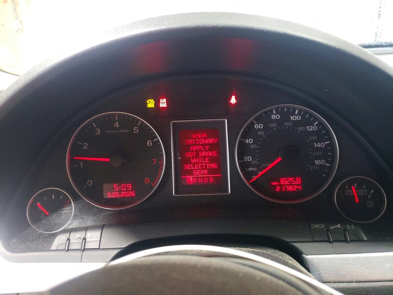2007 Audi A4 2.0t Quattro Gray vin: WAUDF78E57A010100
