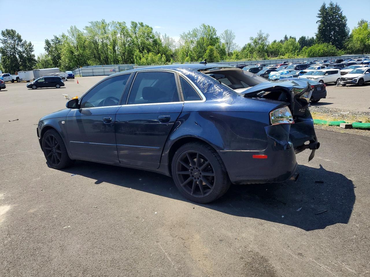 2007 Audi A4 2.0t Quattro Blue vin: WAUDF78E57A038866