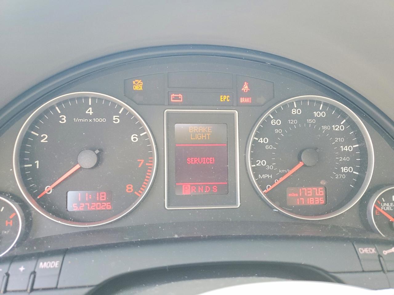 2007 Audi A4 2.0t Quattro Blue vin: WAUDF78E57A038866