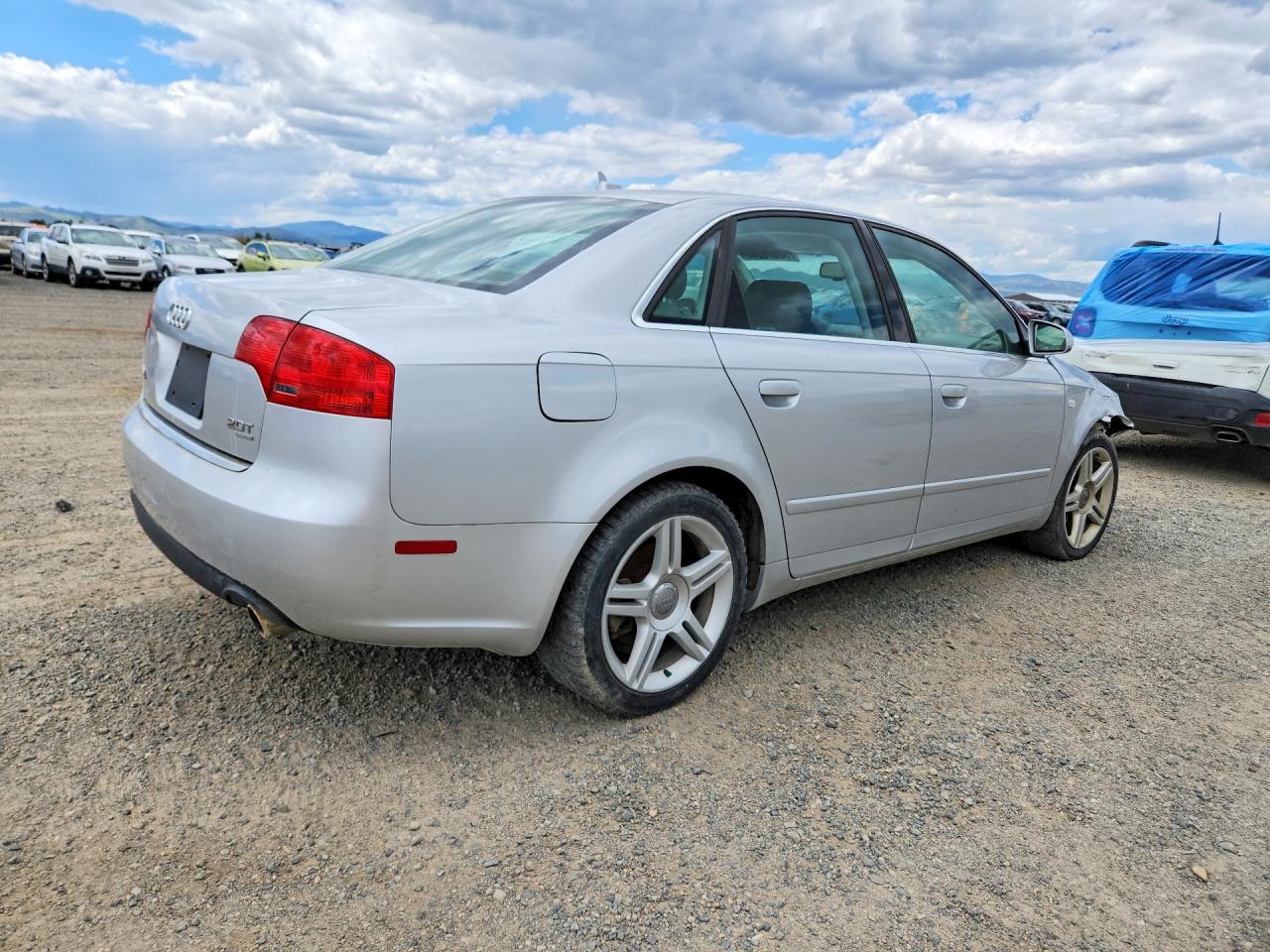 2007 Audi A4 2.0t Quattro Серебряный vin: WAUDF78E57A097612