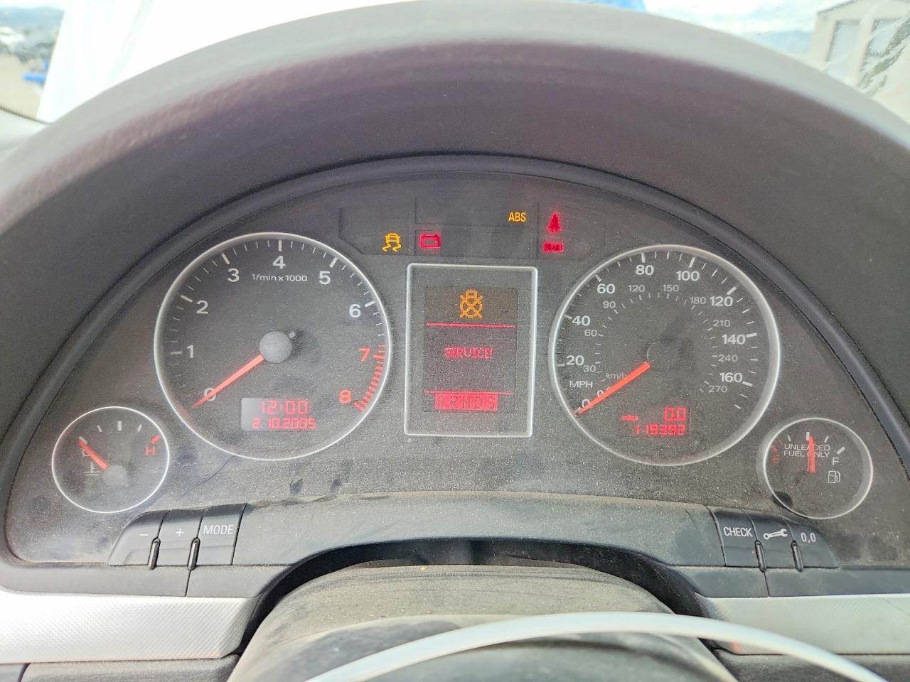 2007 Audi A4 2.0t Quattro Серебряный vin: WAUDF78E57A097612