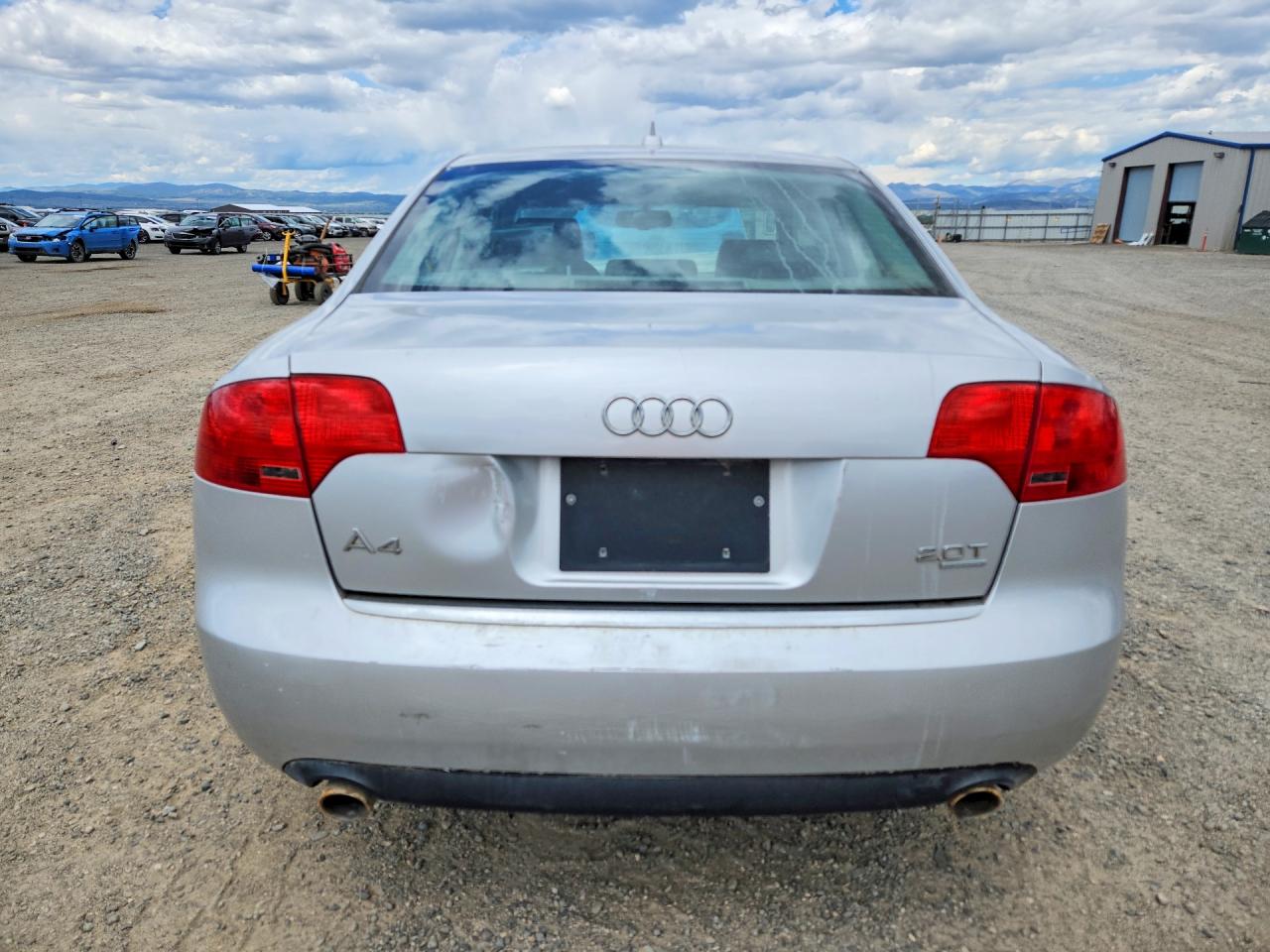 2007 Audi A4 2.0t Quattro Серебряный vin: WAUDF78E57A097612