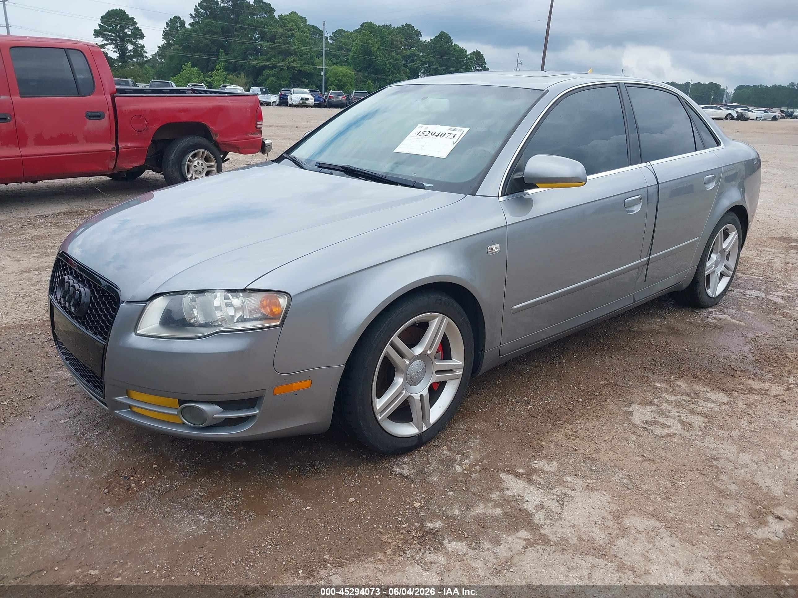 2007 Audi A4 2.0t Серый vin: WAUDF78E57A281125