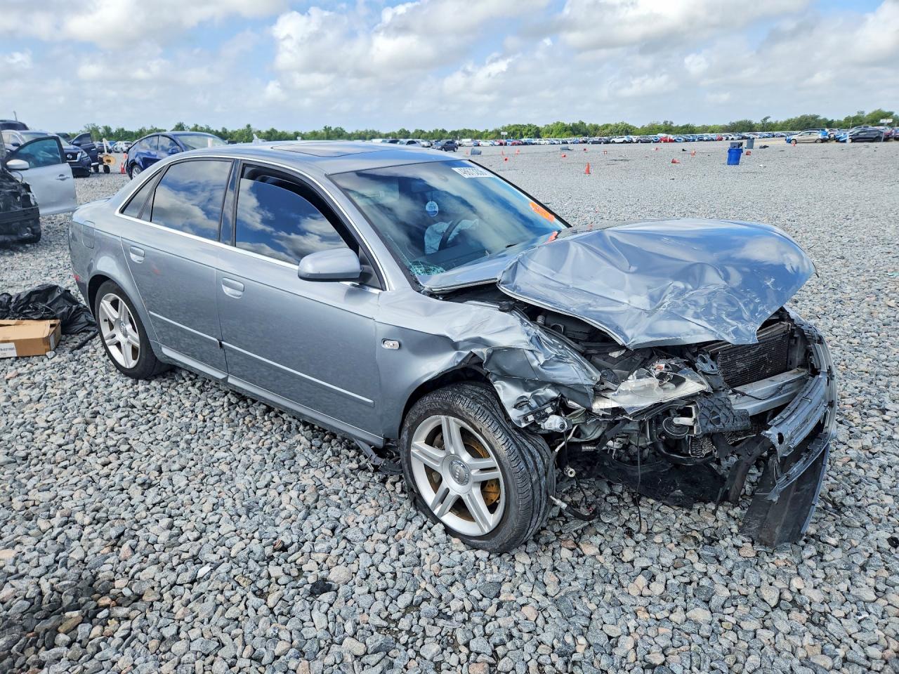 2008 Audi A4 2.0t Quattro Серебряный vin: WAUDF78E58A103927